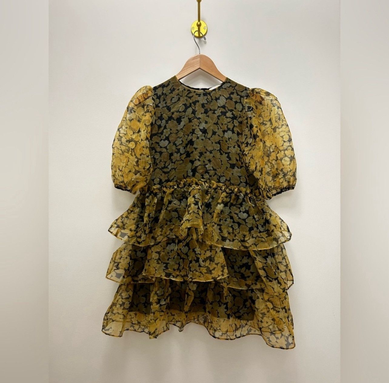 Ganni GANNI “ Organza Baby Doll Dress” Size M / US 6-8 / IT 42-44 - 2 Thumbnail