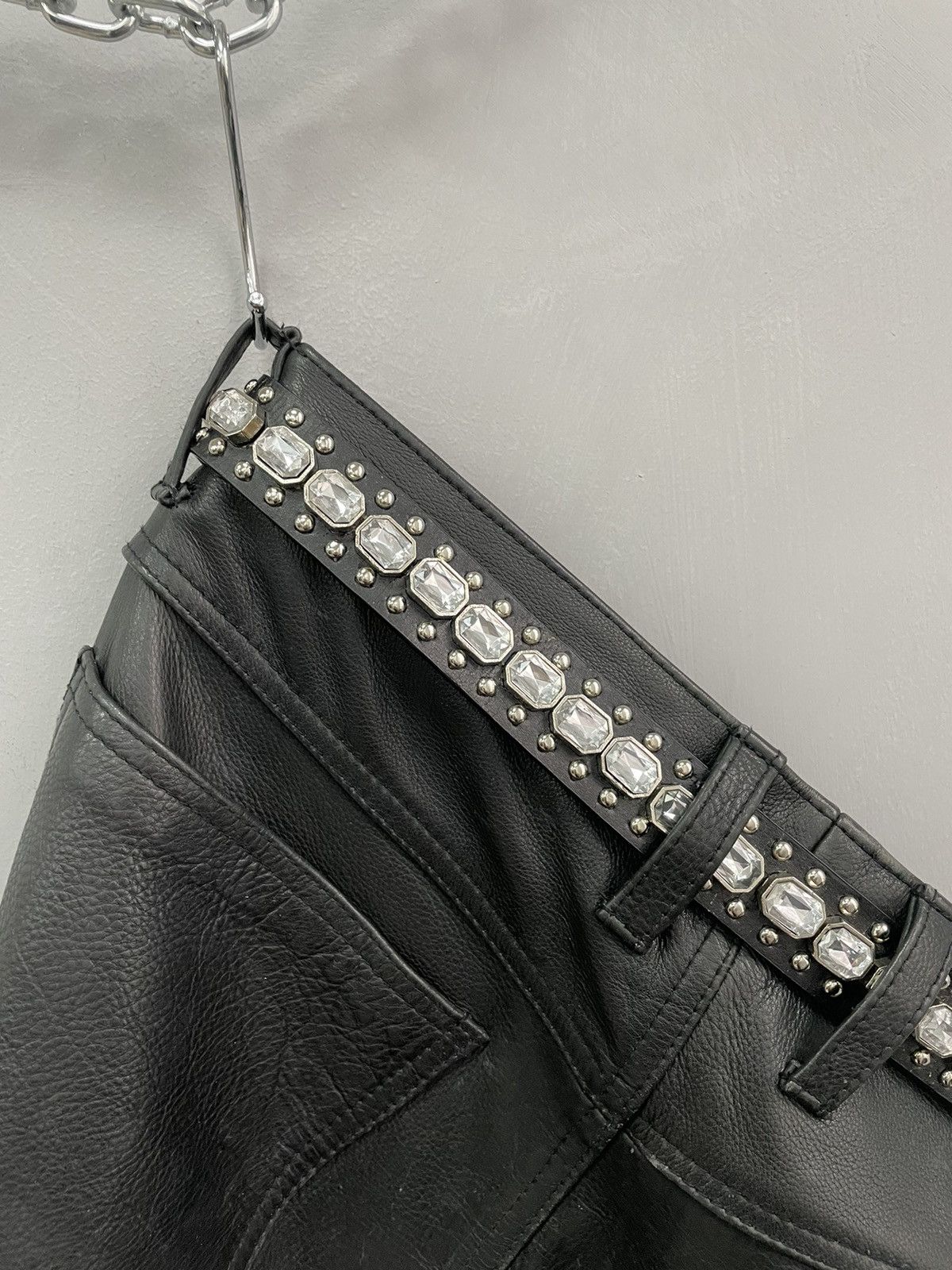 Hysteric Glamour × Vintage VINTAGE AVANT-GARDE GOTHIC LEATHER BELT RICK OWENS STYLE Size ONE SIZE - 9 Thumbnail