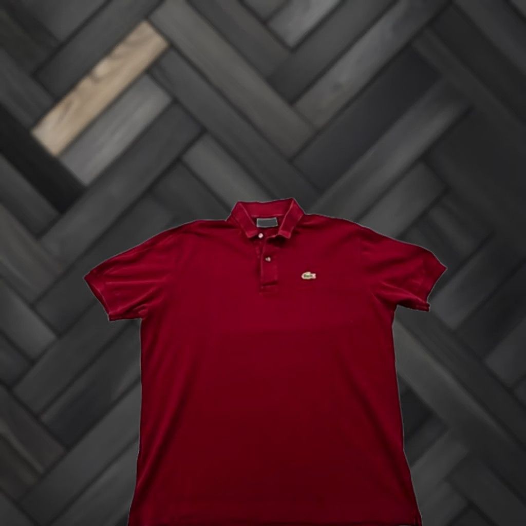 Lacoste Lacoste Red Short Sleeve Polo Shirt Mens Regular Croc Logo Spain Polo Shirt Mens Regular L Red Crocodile Logo Spain Size US L / EU 52-54 / 3 - 1 Thumbnail