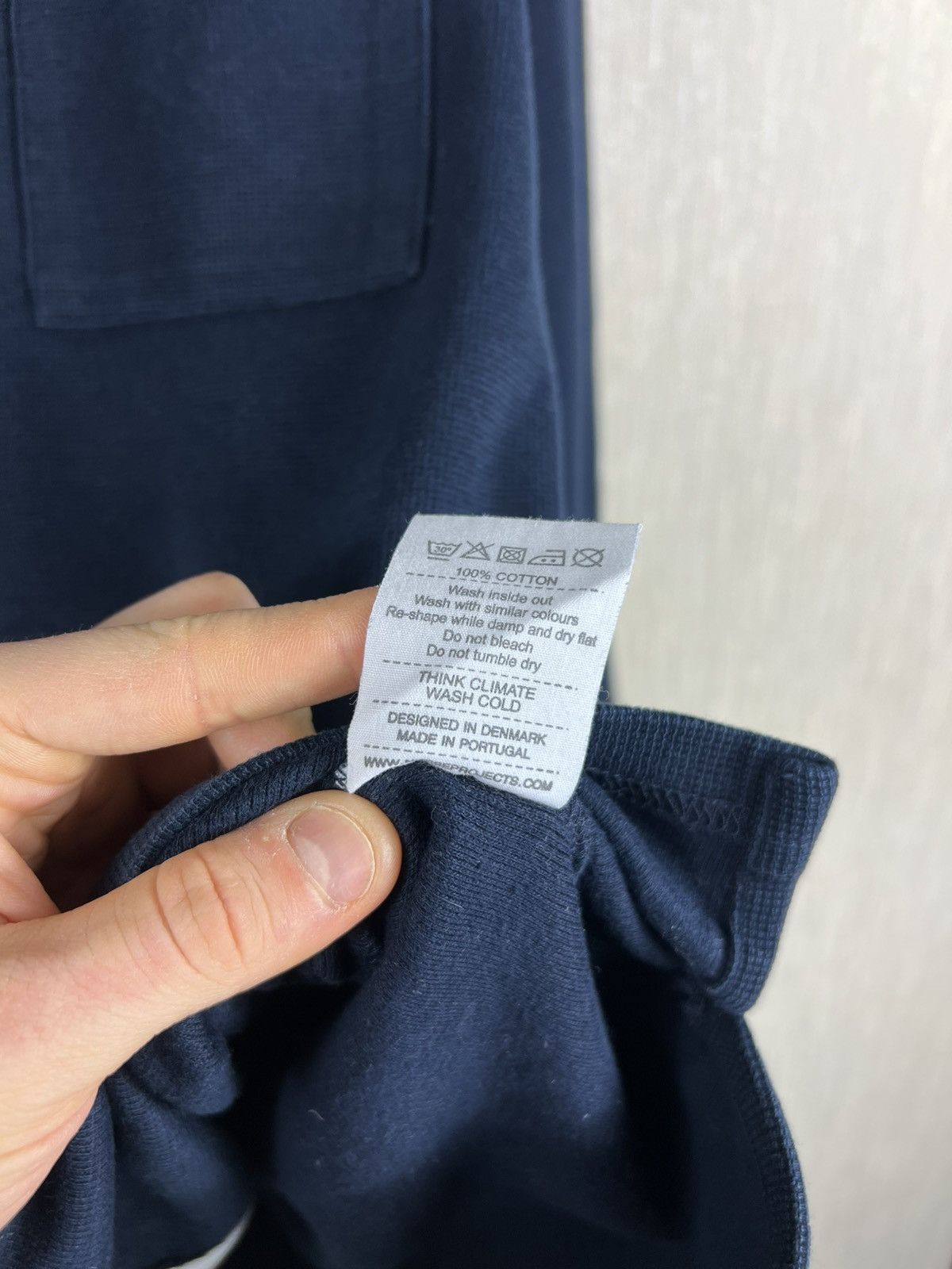Norse Projects Norse Projects magne fine waffle zip long sleeve navy jacket Size US M / EU 48-50 / 2 - 18 Thumbnail