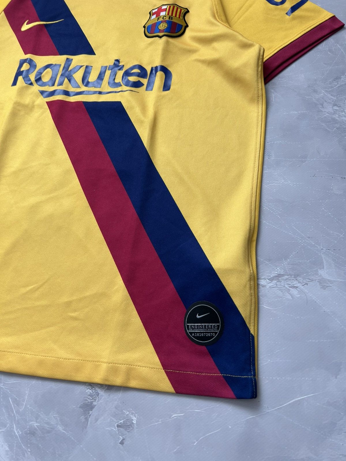 Nike Nike 2019/20 Barcelona Away Jersey #10 Messi Soccer Size US S / EU 44-46 / 1 - 3 Thumbnail
