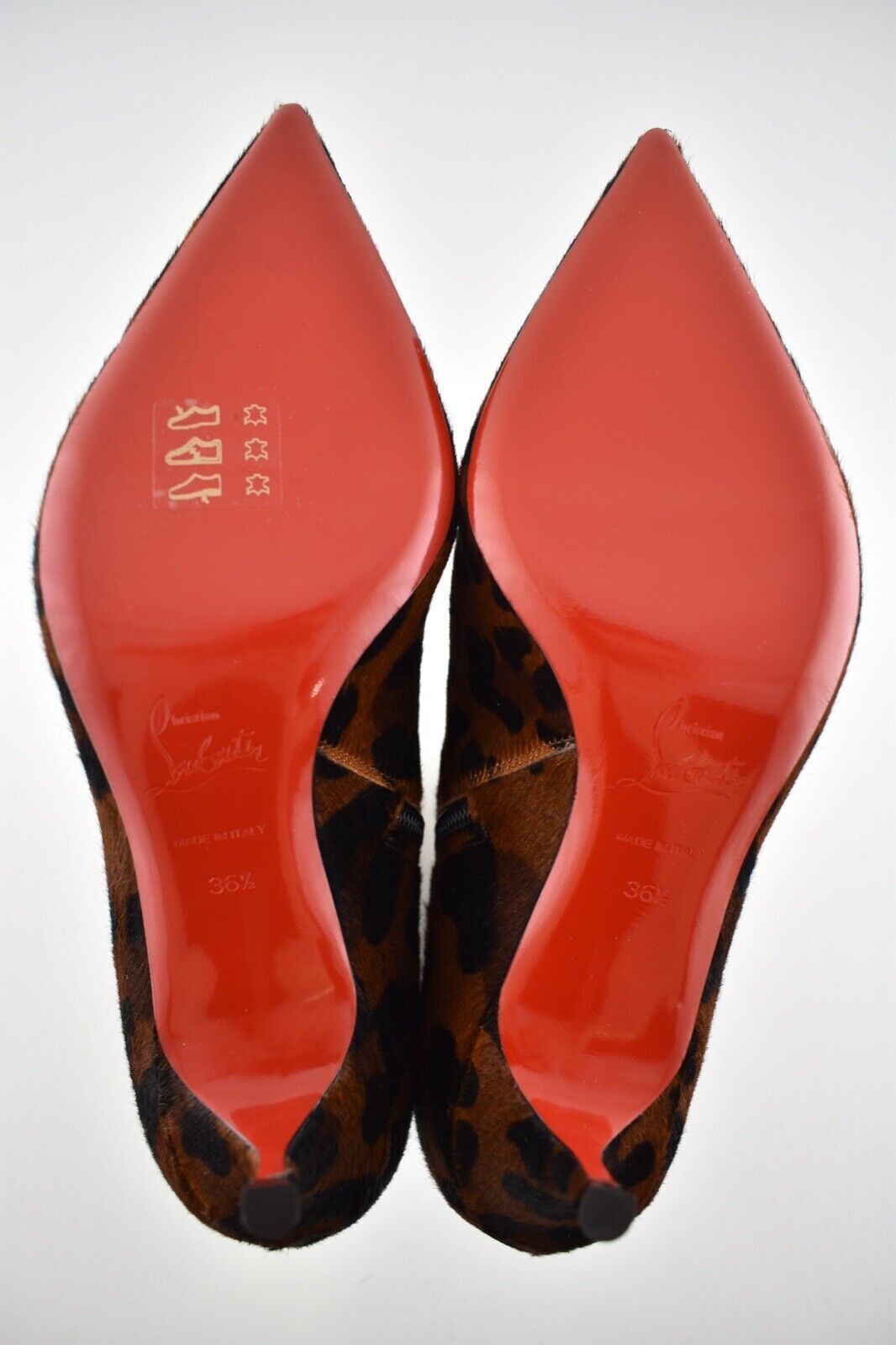 Christian Louboutin So Kate Booty 55 Black Leopard Pony Short Ankle Bootie 36.5 Size US 6.5 / IT 36.5 - 12 Thumbnail