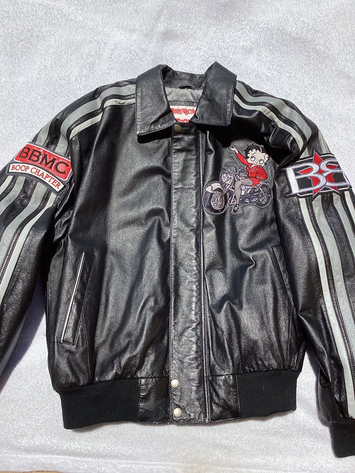 Other Vtg 90s Betty Boop American tunes biker Betty leather jacket Size M / US 6-8 / IT 42-44 - 2 Thumbnail