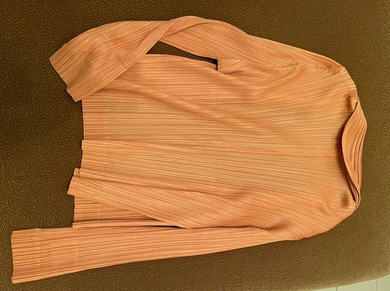 Issey Miyake Issey Miyake Orange pleated top Size L / US 10 / IT 46 - 7 Thumbnail