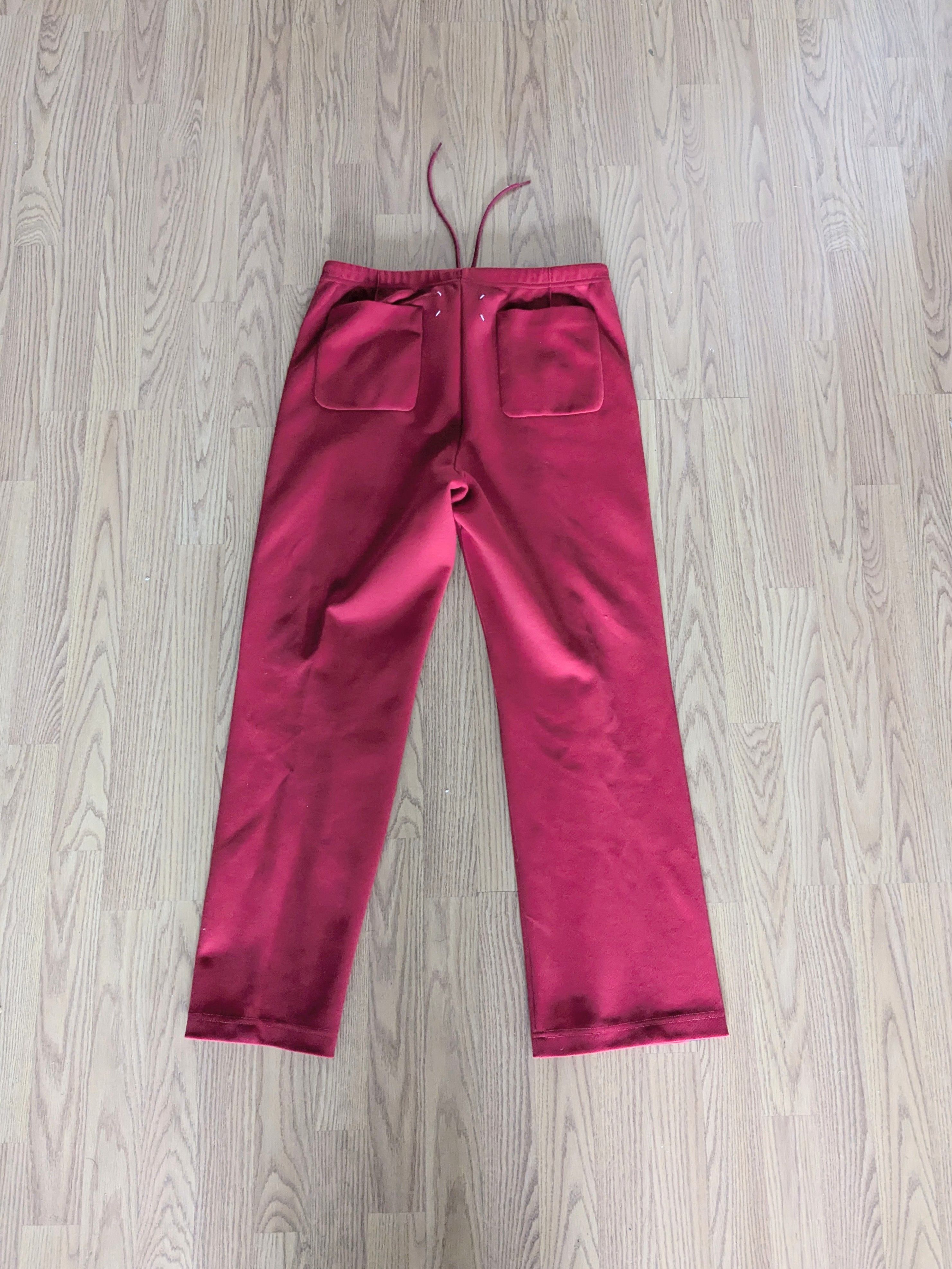 Maison Margiela Maison Margiela Track Pants Red Black Pleated 46 Straight Size US 30 / EU 46 - 8 Thumbnail