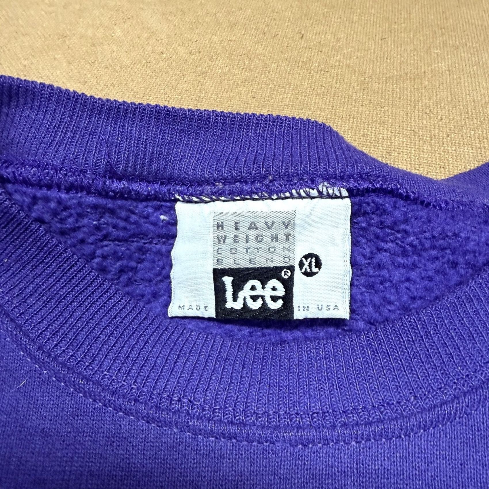 Lee VINTAGE Lee Sweatshirt Mens XL Purple Cape Cod Embroidered Fleece USA 90s Size US XL / EU 56 / 4 - 7 Thumbnail