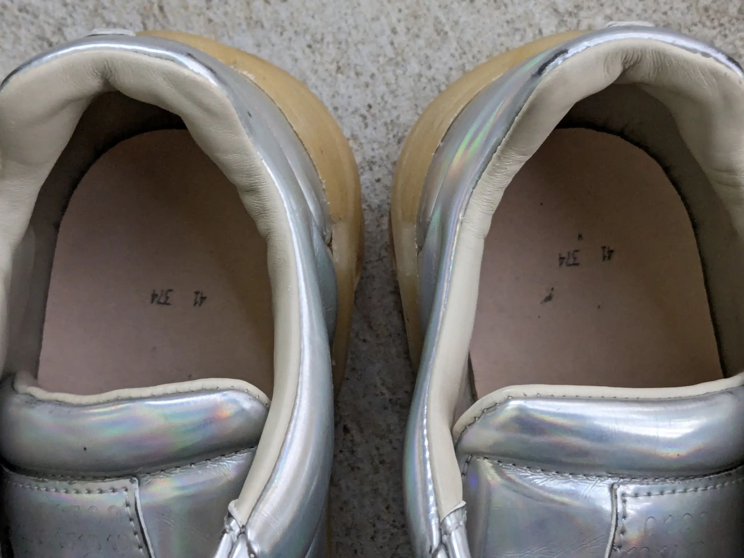 Maison Margiela Maison Margiela New Future Silver 8 41 Leather Low Tops Size US 8 / EU 41 - 8 Thumbnail