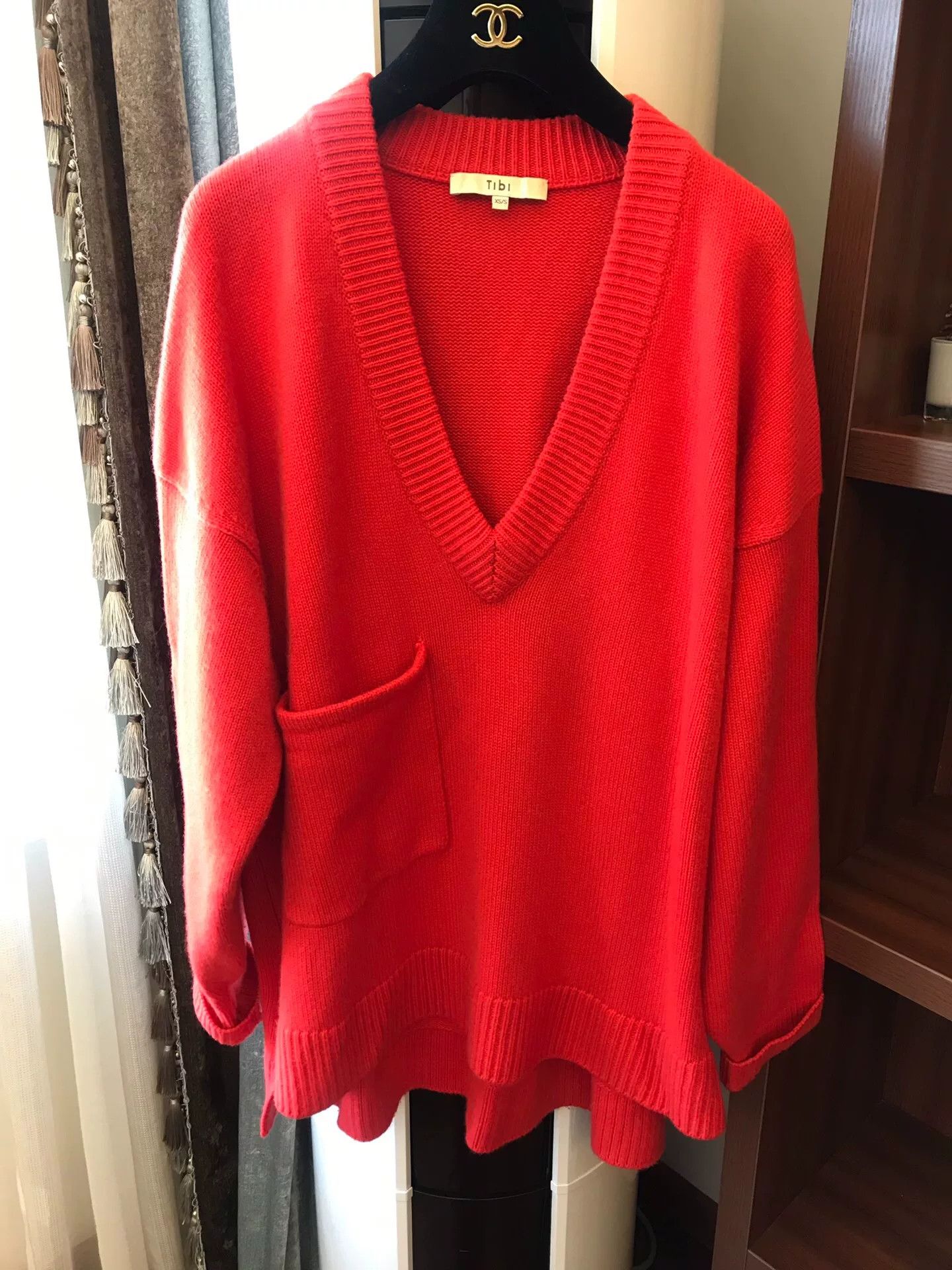 Tibi Tibi Red Cashmere Sweater XS Size XS / US 0-2 / IT 36-38 - 1 Thumbnail