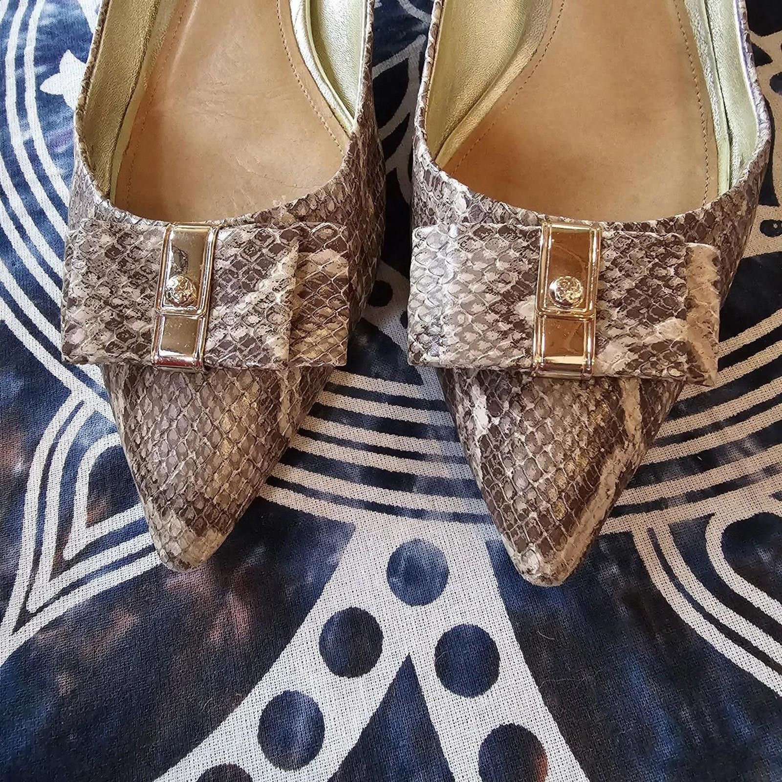 Coach Coach Women's Vintage 8.5 Snake Skin Kitten Heel Size US 8.5 / IT 38.5 - 2 Thumbnail
