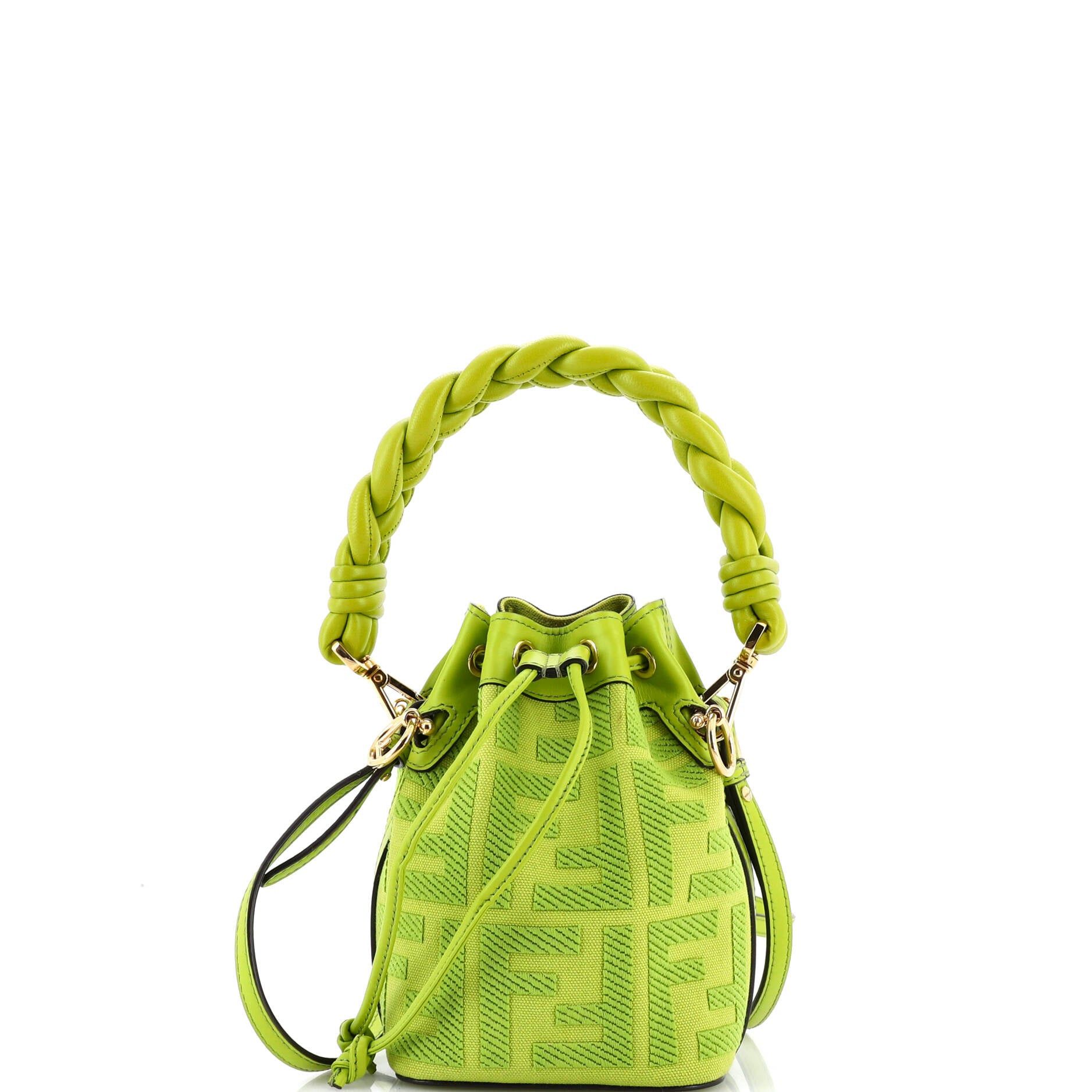 Fendi Woven Handle Mon Tresor Bucket Bag Size ONE SIZE - 1 Thumbnail