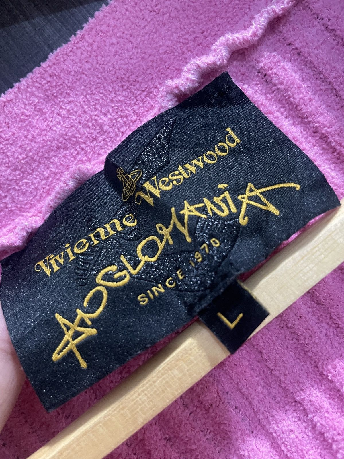 Vivienne Westwood VIVIENNE WESTWOOD WOOL CROPPED CARDIGAN IN PINK Size L / US 10 / IT 46 - 2 Thumbnail