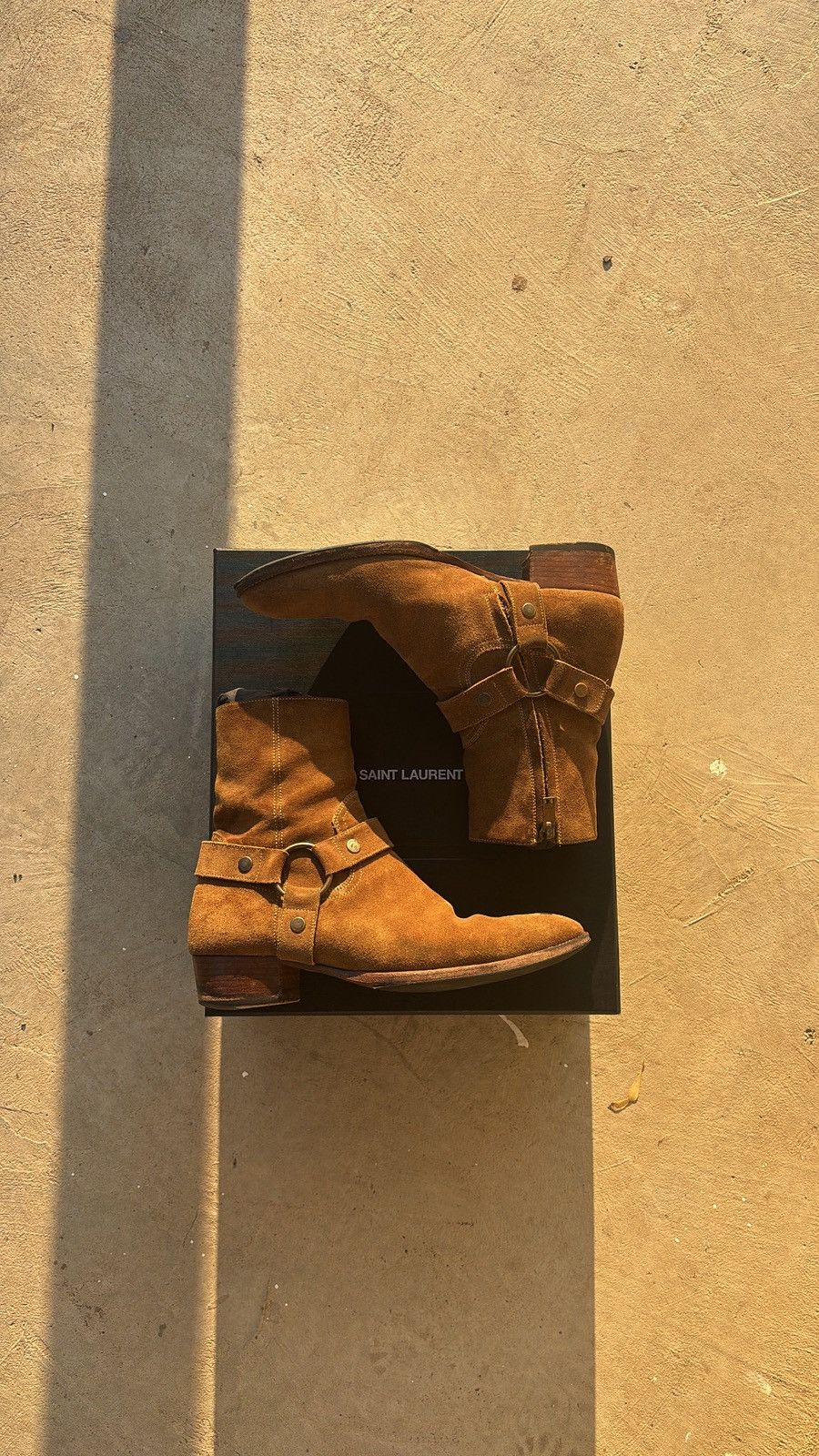 Saint laurent Paris “Wyatt Harness Boot”