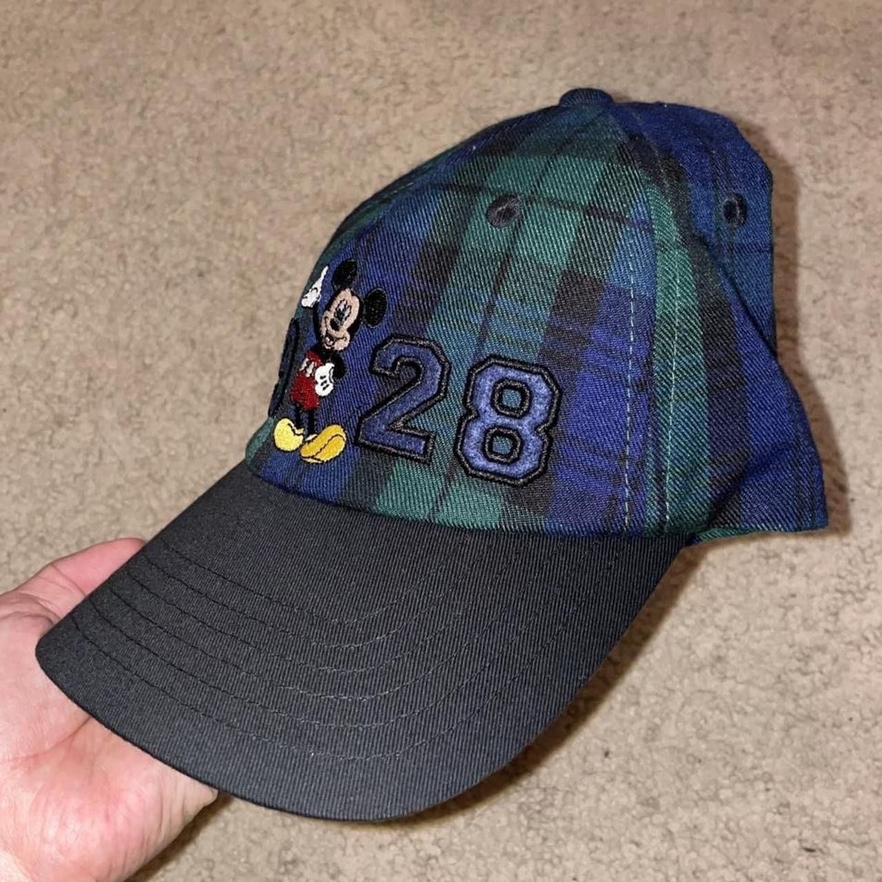 Disney 1928 Disney Mickey Mouse plaid hat Size ONE SIZE - 3 Thumbnail