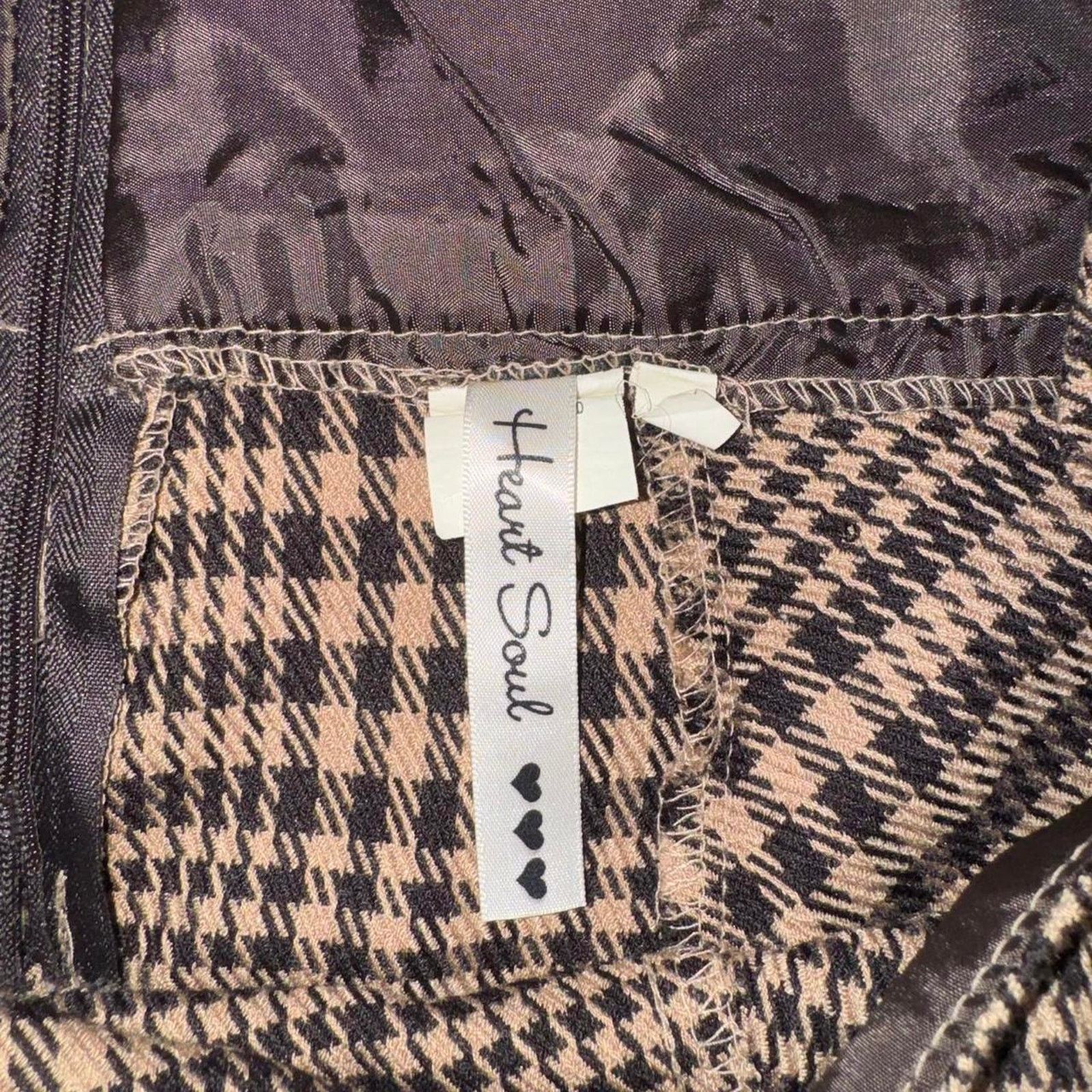 Other Heart soul brown plaid mini Size 30" / US 8 / IT 44 - 3 Thumbnail