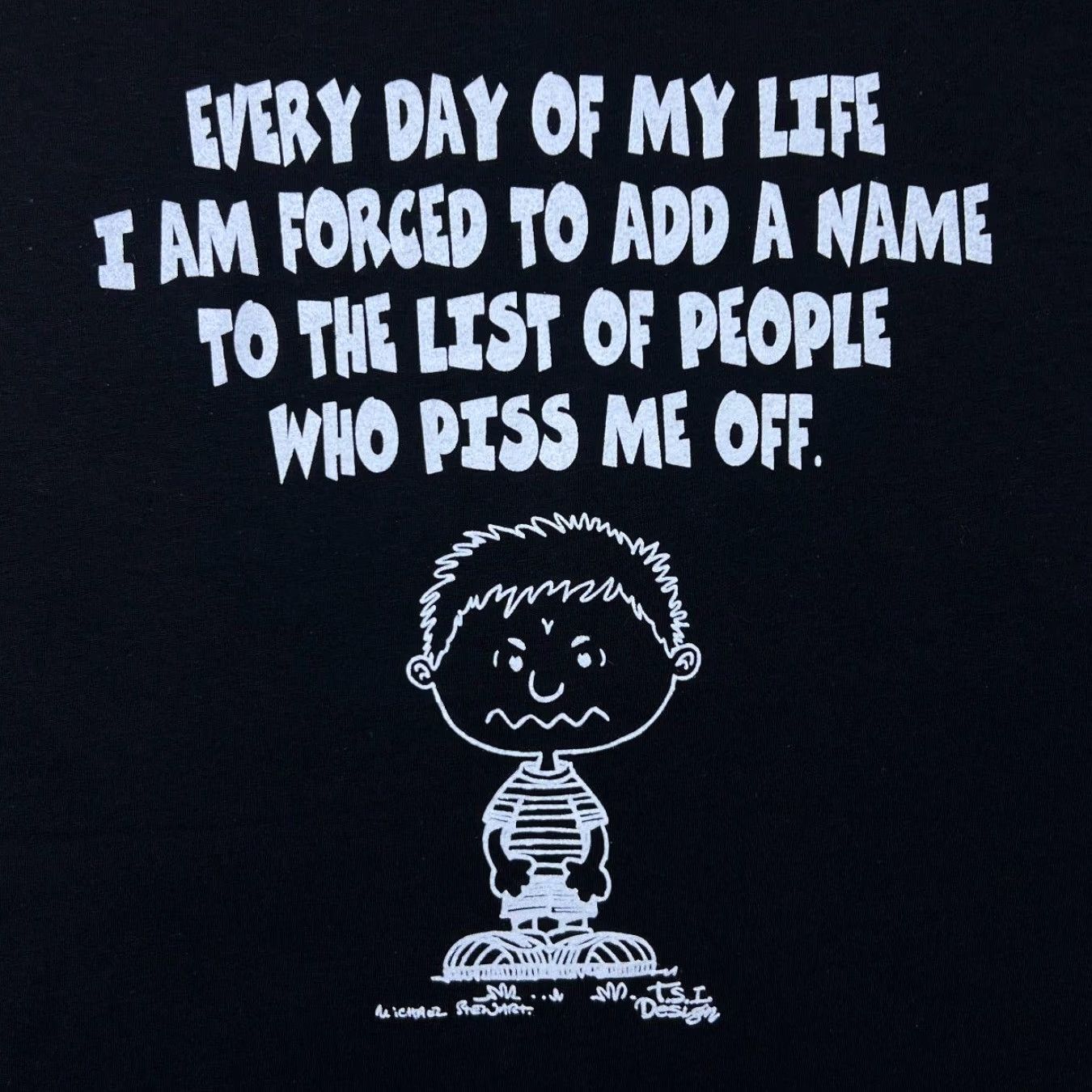 Vintage VINTAGE Novelty Cartoon Souvenir Graphic Black Short Sleeve T-Shirt M Mens Shirt XS? Size US M / EU 48-50 / 2 - 2 Thumbnail