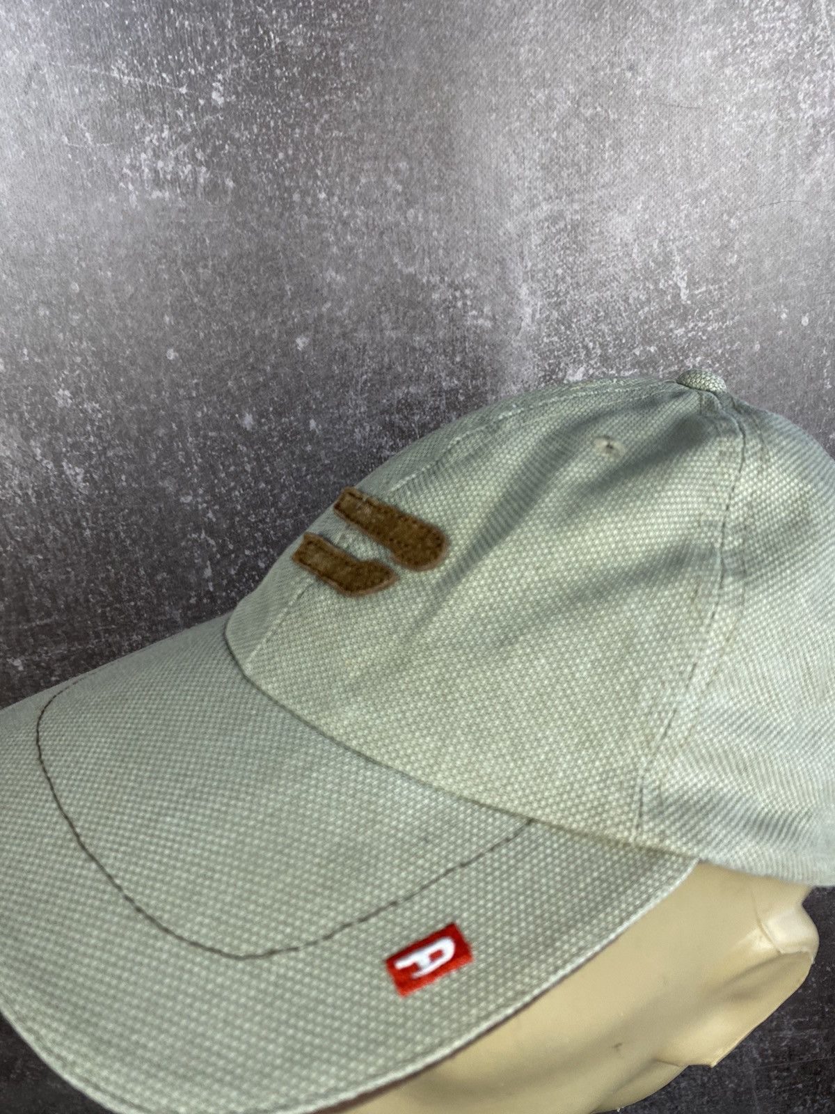 Diesel × Vintage Vintage Y2K Faded Distressed Diesel Denim Cap Hat Big Logo Size ONE SIZE - 7 Thumbnail