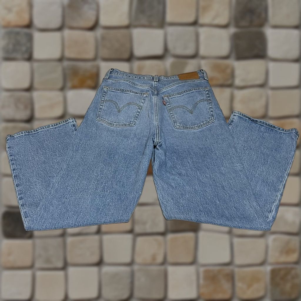 Levi's Levi's Jeans Women Ribcage Straight Ankle 27x26 Blue Denim 5-Pocket Button Closure High Rise Regular Fit Levi's Logo Size 27" / US 4 / IT 40 - 1 Thumbnail