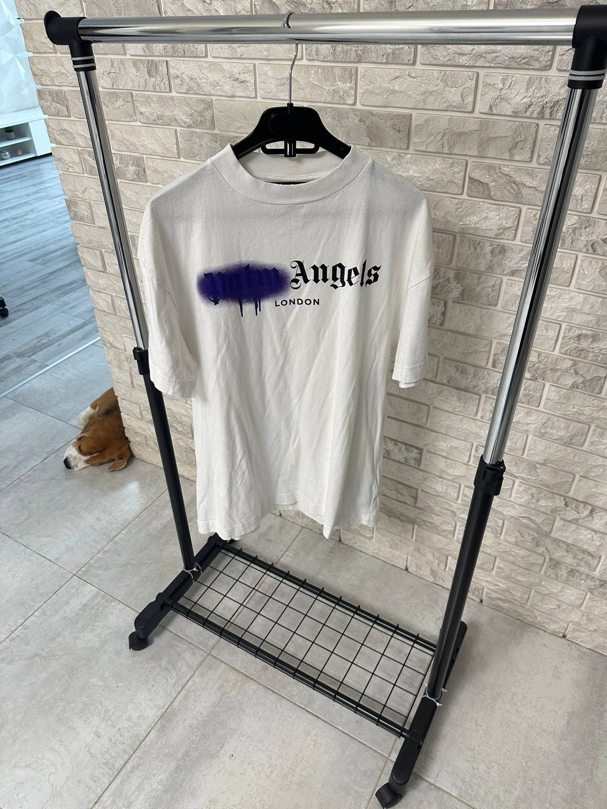 Palm Angels Palm Angels Sprayed T-shirt Size US M / EU 48-50 / 2 - 2 Thumbnail