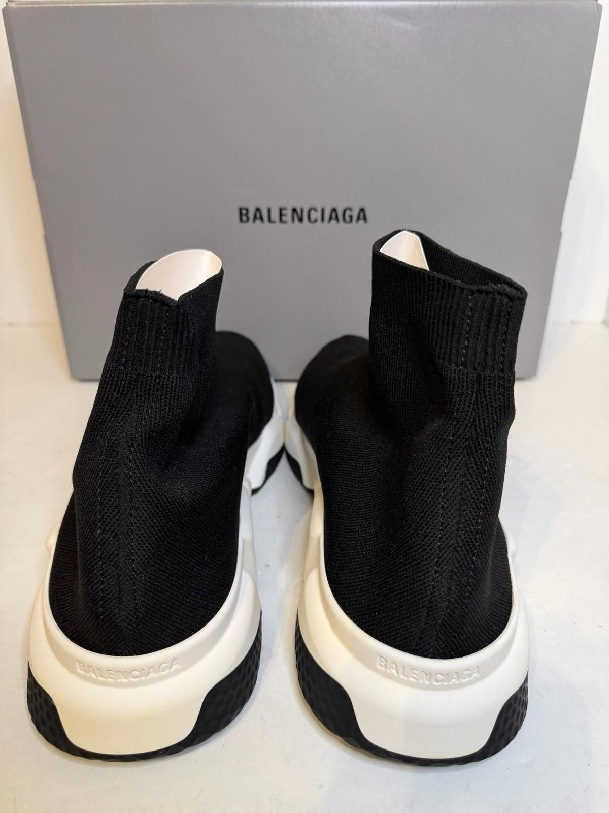 Balenciaga Balenciaga Speed Trainer LT Sneakers Black/White SZ 47 New Size US 14 / EU 47 - 4 Thumbnail