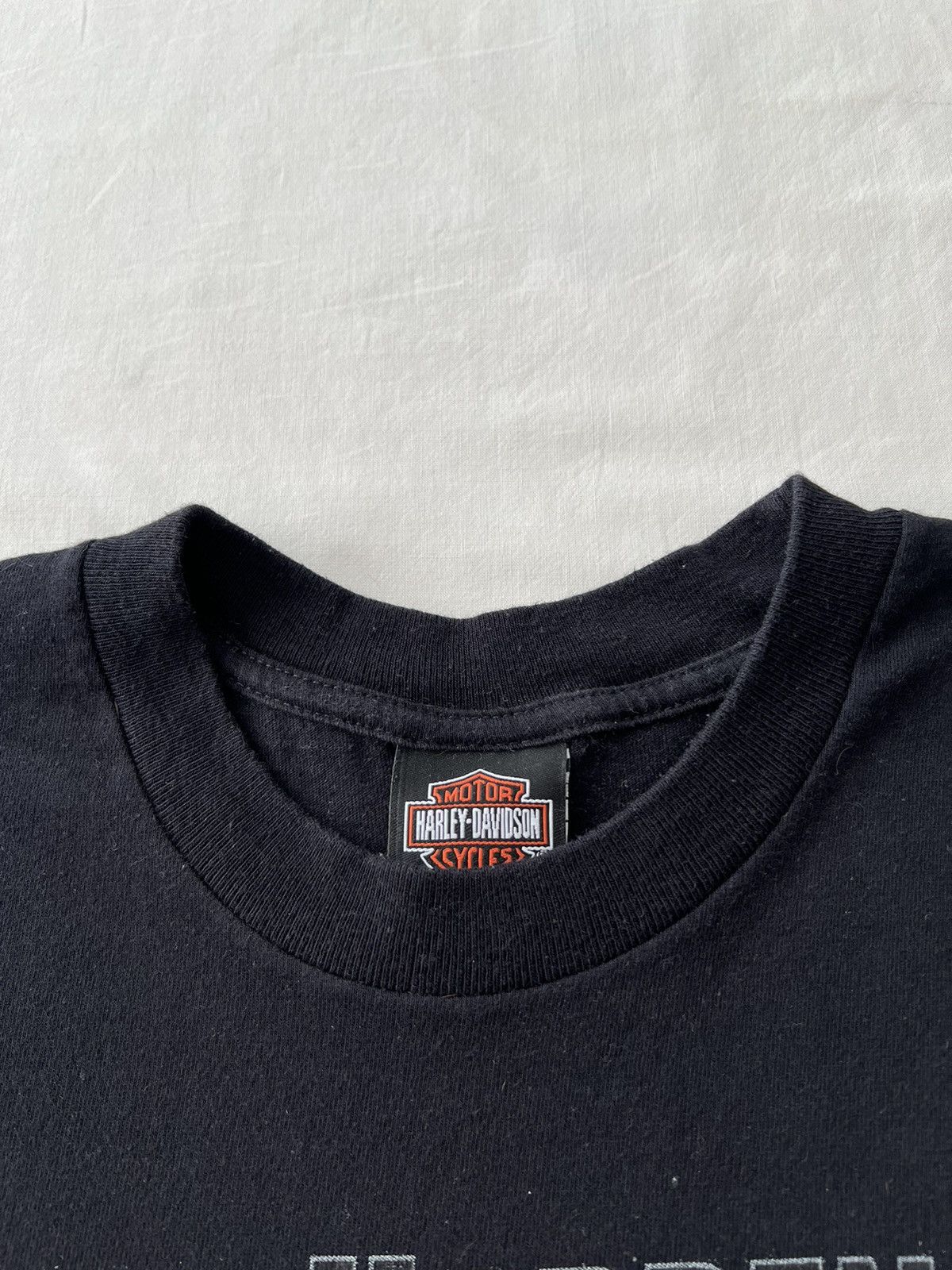 Harley Davidson Vintage 2006 Harley Davidson Casino Fire Flame Black T-shirt Size US L / EU 52-54 / 3 - 13 Thumbnail