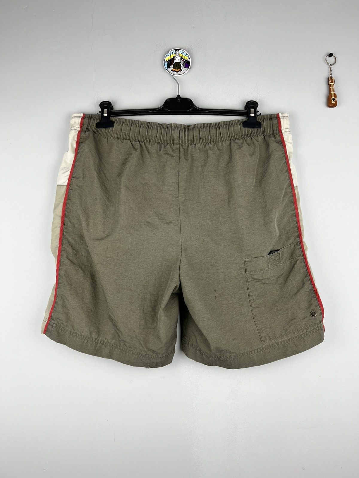 Nike × Vintage Nike Vintage Khaki Shorts sport nylon Size US 34 / EU 50 - 4 Thumbnail