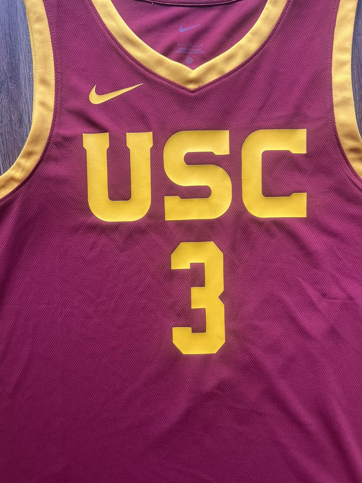 Nike Men’s Nike College (USC) Crimson and Gold Basketball Jersey Size US L / EU 52-54 / 3 - 2 Thumbnail