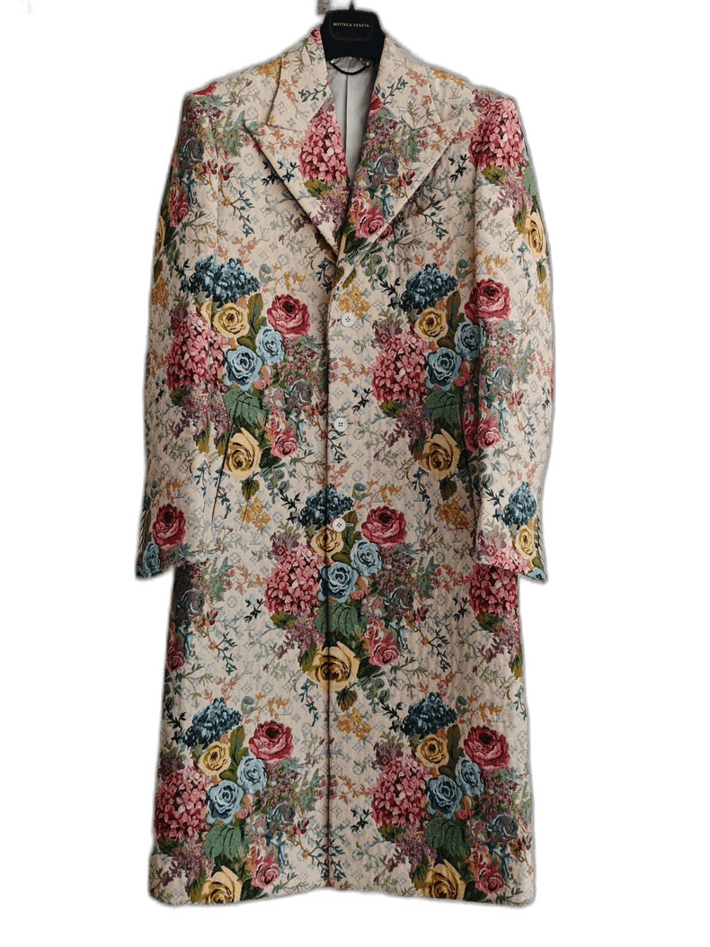 Louis Vuitton Louis Vuitton Floral Wool Overcoat for Men Size US L / EU 52-54 / 3 - 1 Thumbnail