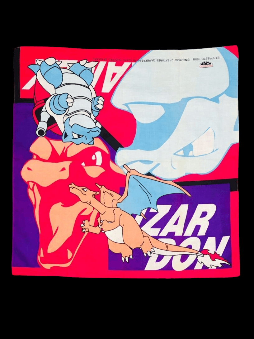 Nintendo Vintage 98 Nintendo Pokémon Handkerchief Size ONE SIZE - 2 Thumbnail