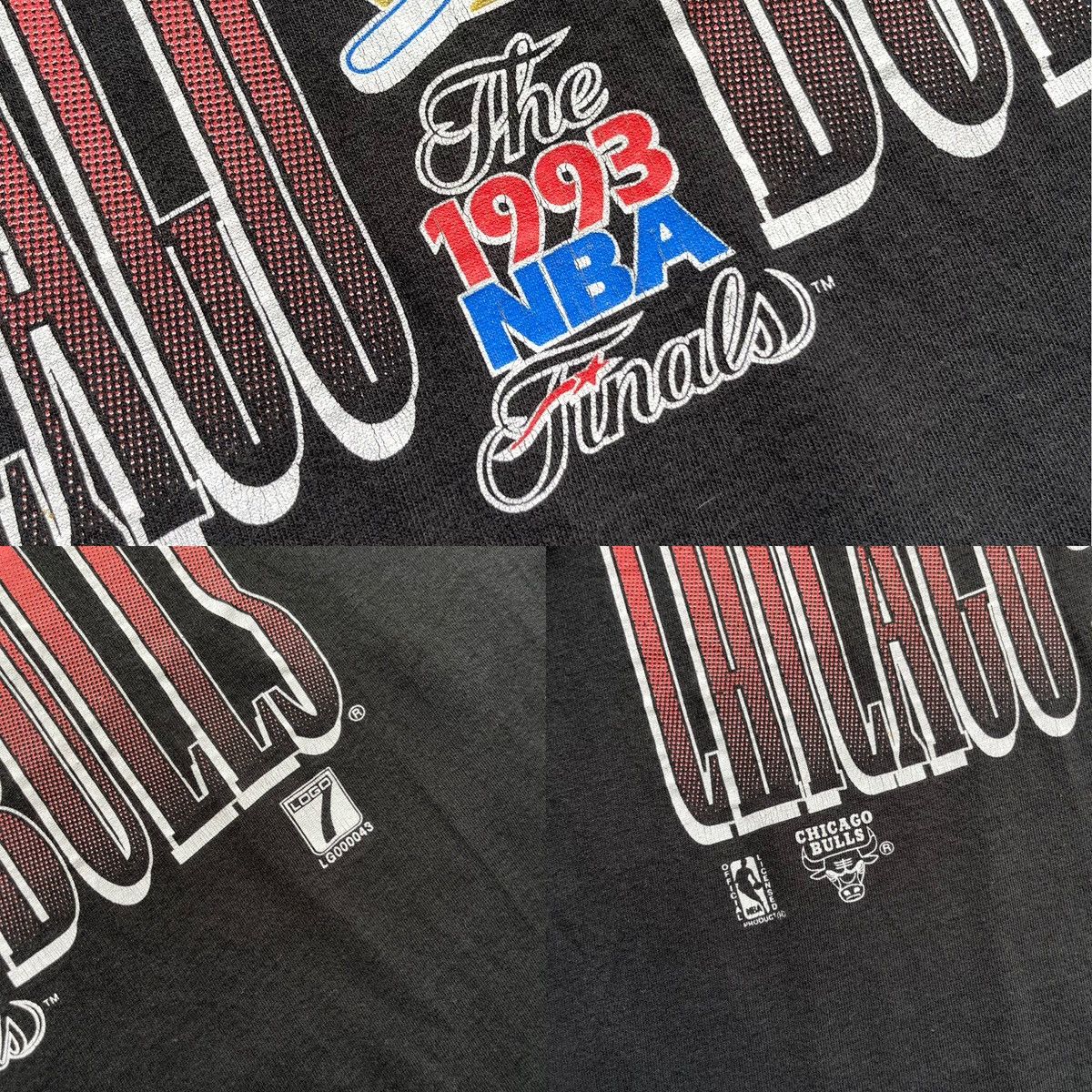 Fruit Of The Loom × NBA Fruit Of The Loom Chicago Bulls NBA Official Vintage T-Shirt Size US XL / EU 56 / 4 - 8 Thumbnail