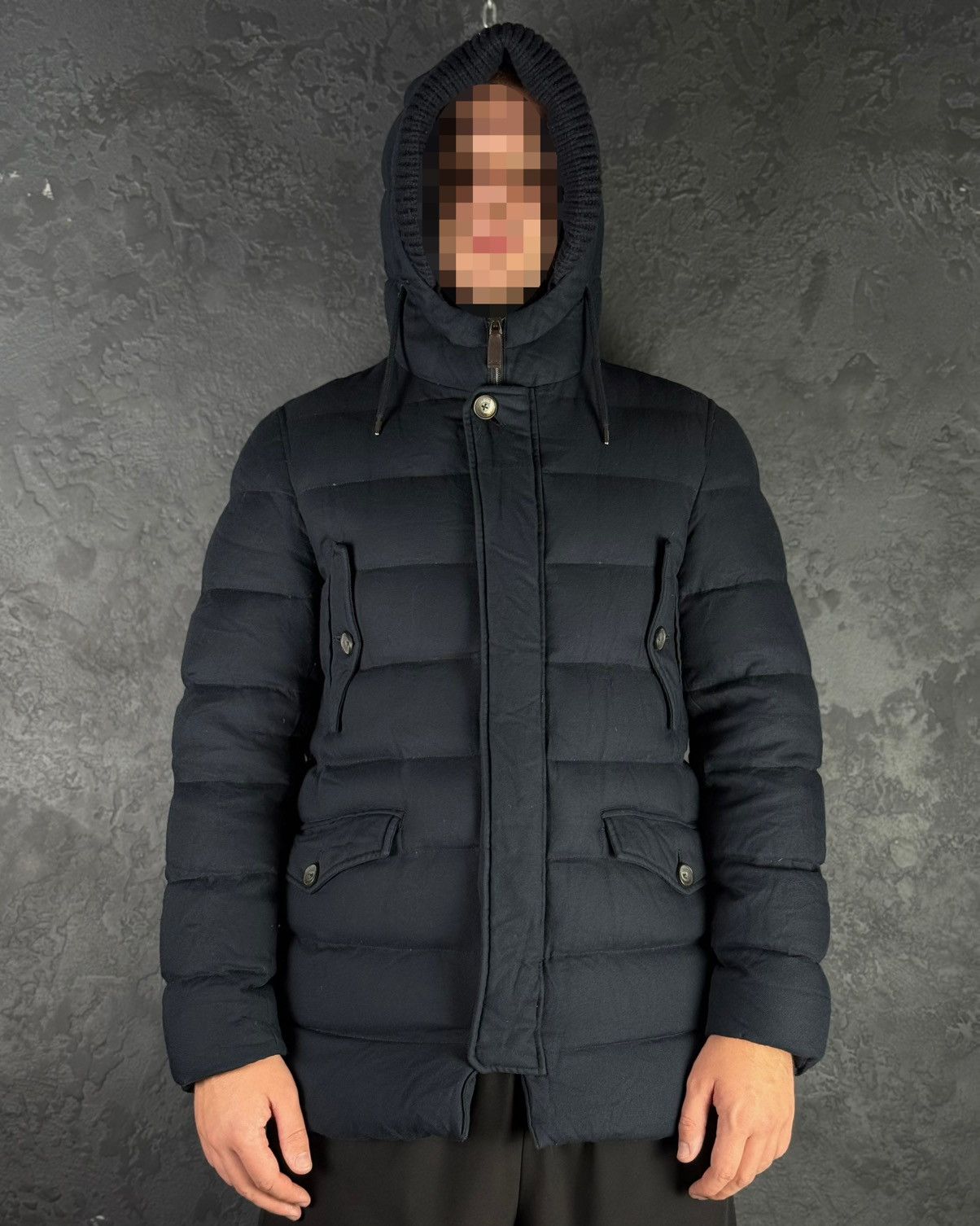 Herno HERNO Norfolk Men's Down Jacket Navy Blue Size 50 Size US M / EU 48-50 / 2 - 4 Thumbnail