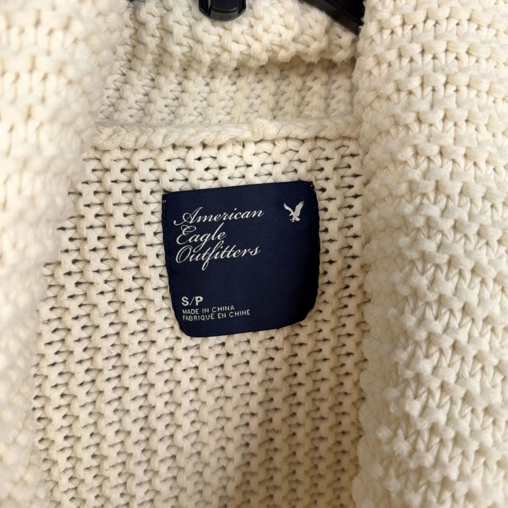 American Eagle Outfitters American Eagle Sweater Pullover Womens S White Chunky Cozy Size S / US 4 / IT 40 - 5 Thumbnail