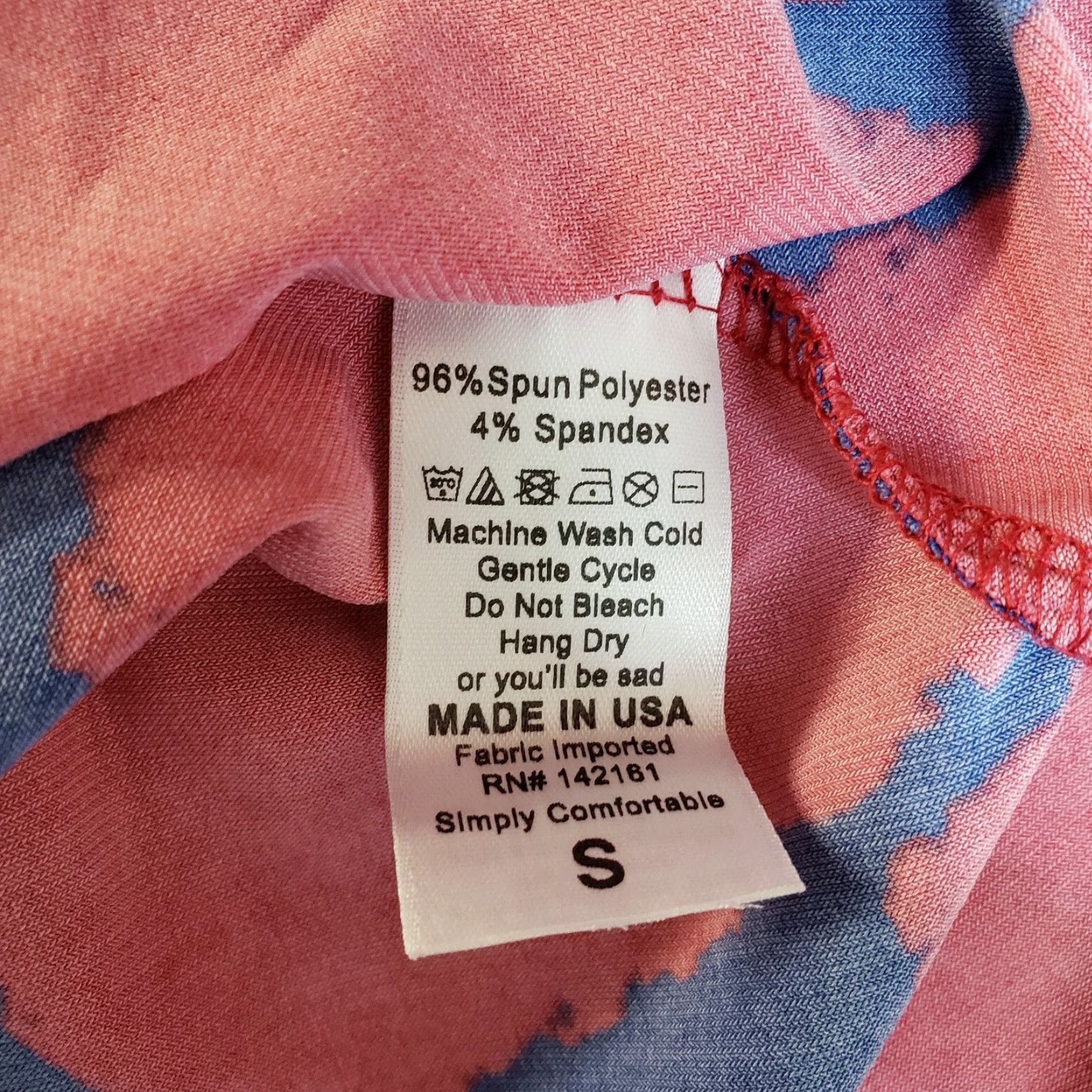 Vintage VINTAGE LuLaRoe Womens Skirt (Azure) Sz Small Red Blue Pull On Knee Length A-Line Polyester Blend Womens Size 28" / US 6 / IT 42 - 4 Thumbnail