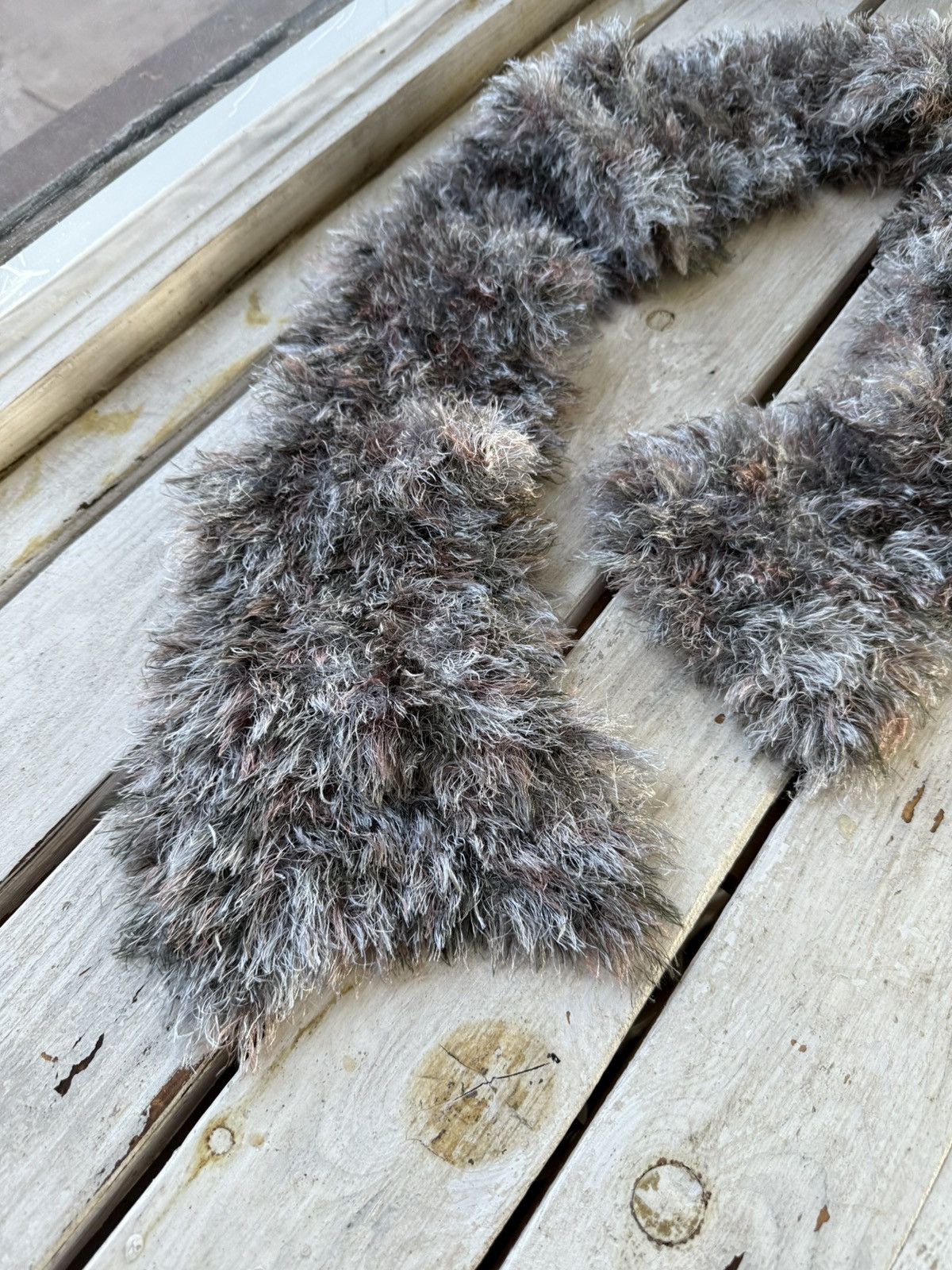 Japanese Brand × Vintage Avant Garde japanese fuzzy mohair Opium scarf vintage y2k Size ONE SIZE - 2 Thumbnail