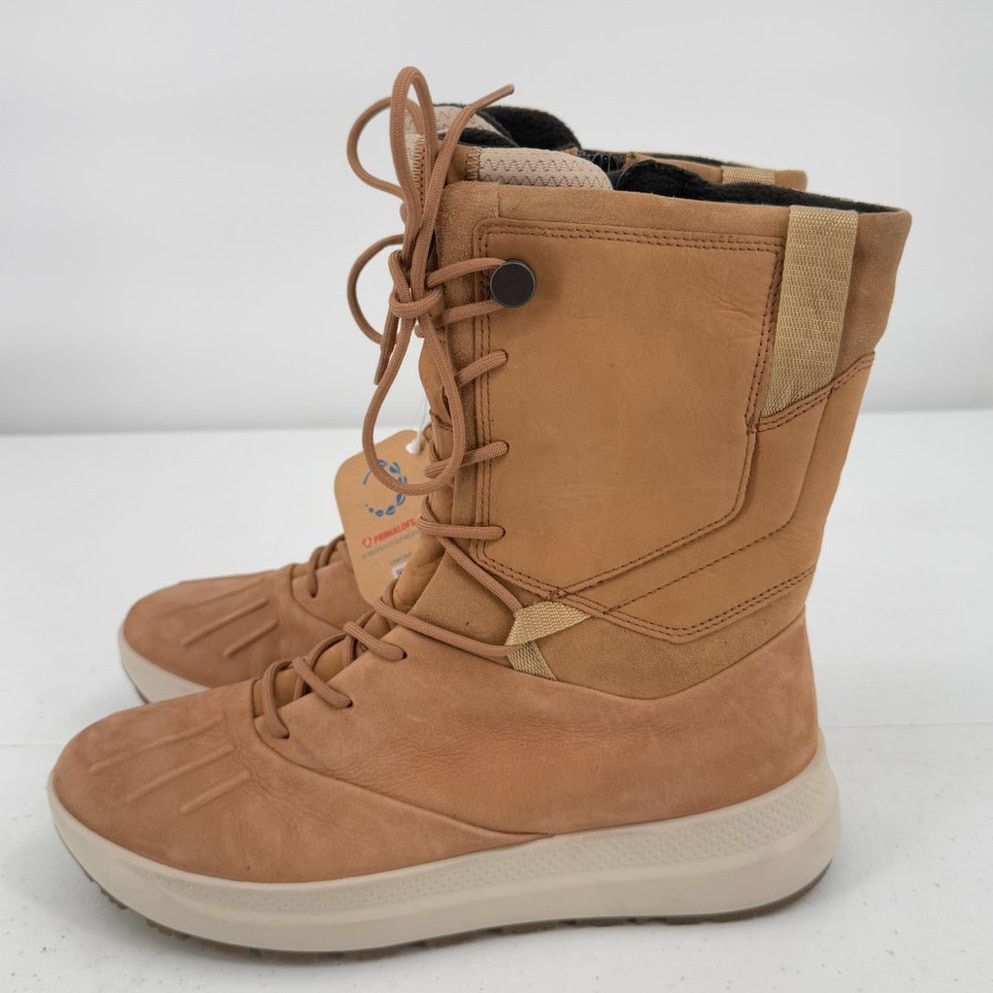 Ecco NWT Ecco Women's Tan Solice Leather Insulated High Boots Size US 8 / IT 38 - 4 Thumbnail