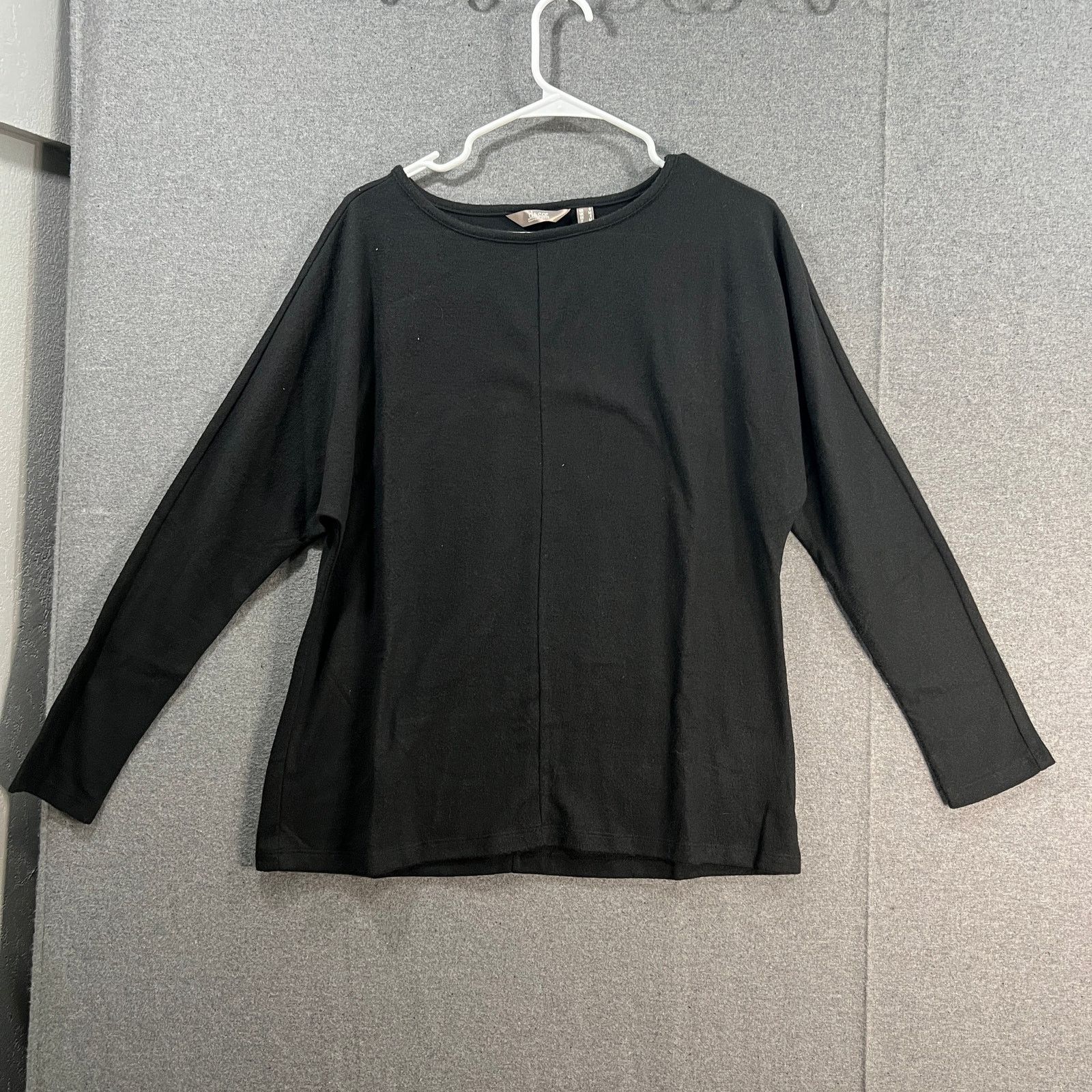 Denim & Co. Denim & Co. Comfort Zone Plush Knit Boat Neck Dolma Size S / US 4 / IT 40 - 1 Thumbnail