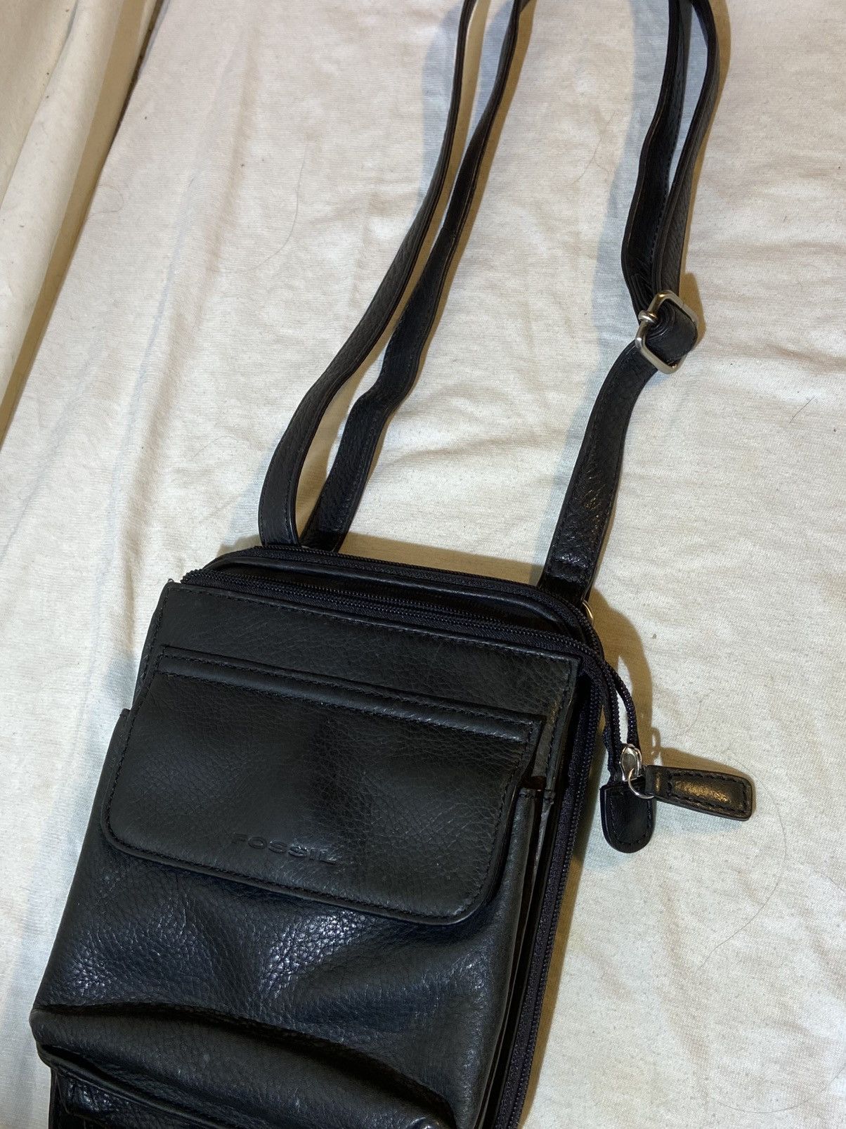 Fossil Fossil Black Leather Crossbody Bag Size ONE SIZE - 4 Thumbnail