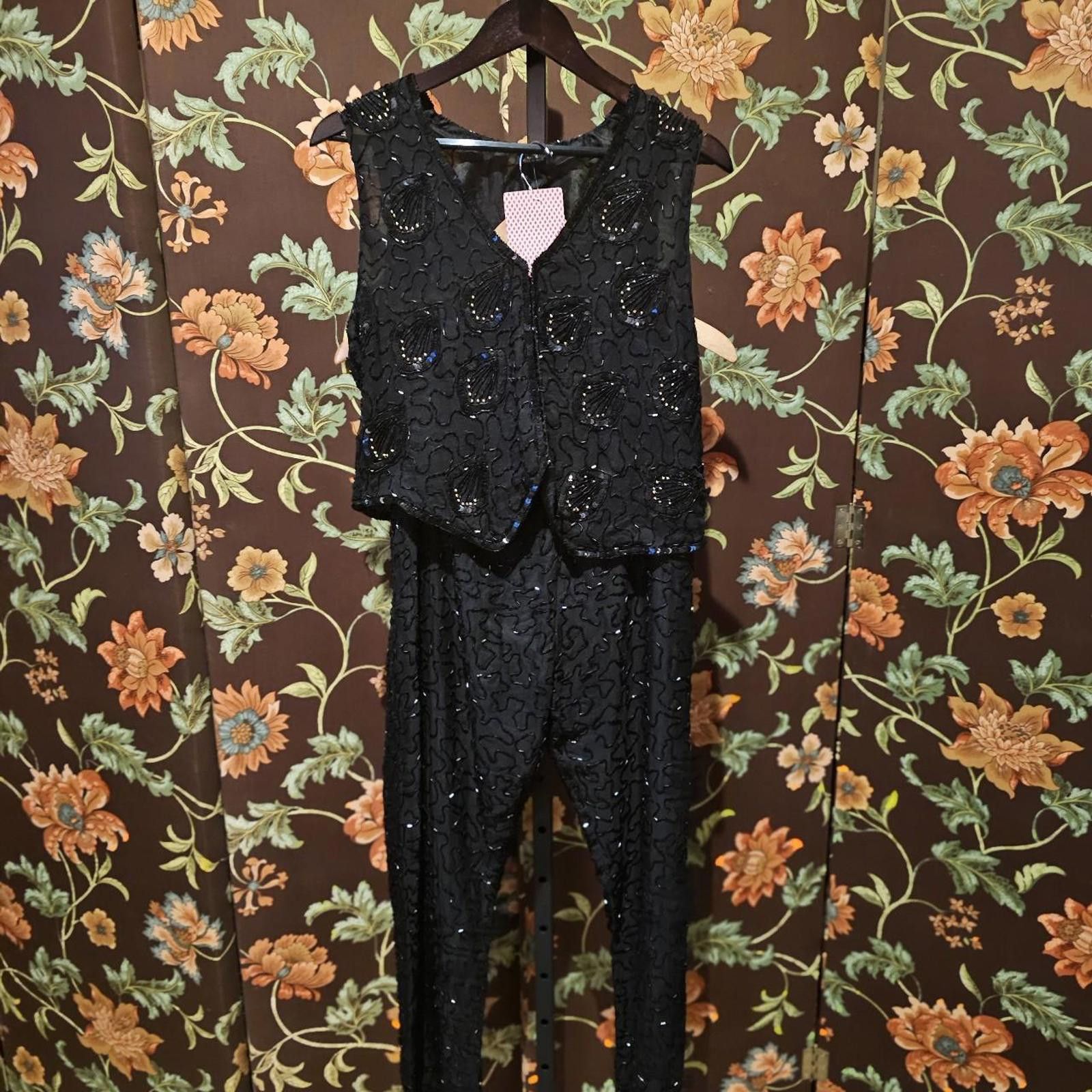 Other Women's Black Beaded Suit Size S / US 4 / IT 40 - 1 Thumbnail