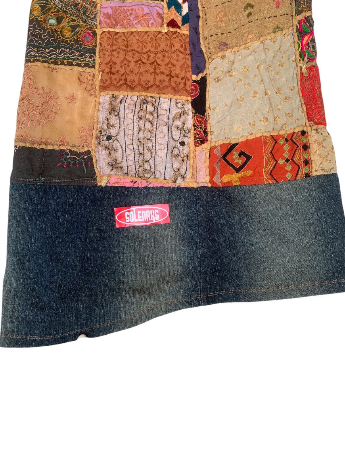 Miss Sixty × Seditionaries × Vintage Vtg miss sixty patchwork skirt Size 31" - 4 Thumbnail