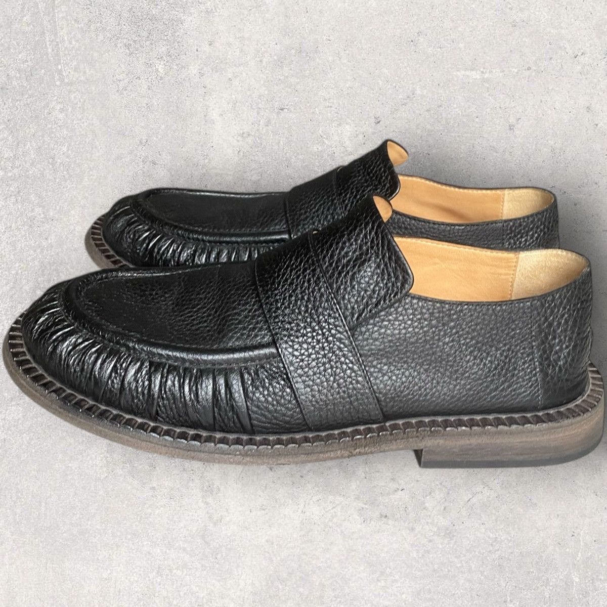Marsell Marsèll Alluce Estiva grained leather loafers Size US 9 / EU 42 - 1 Thumbnail