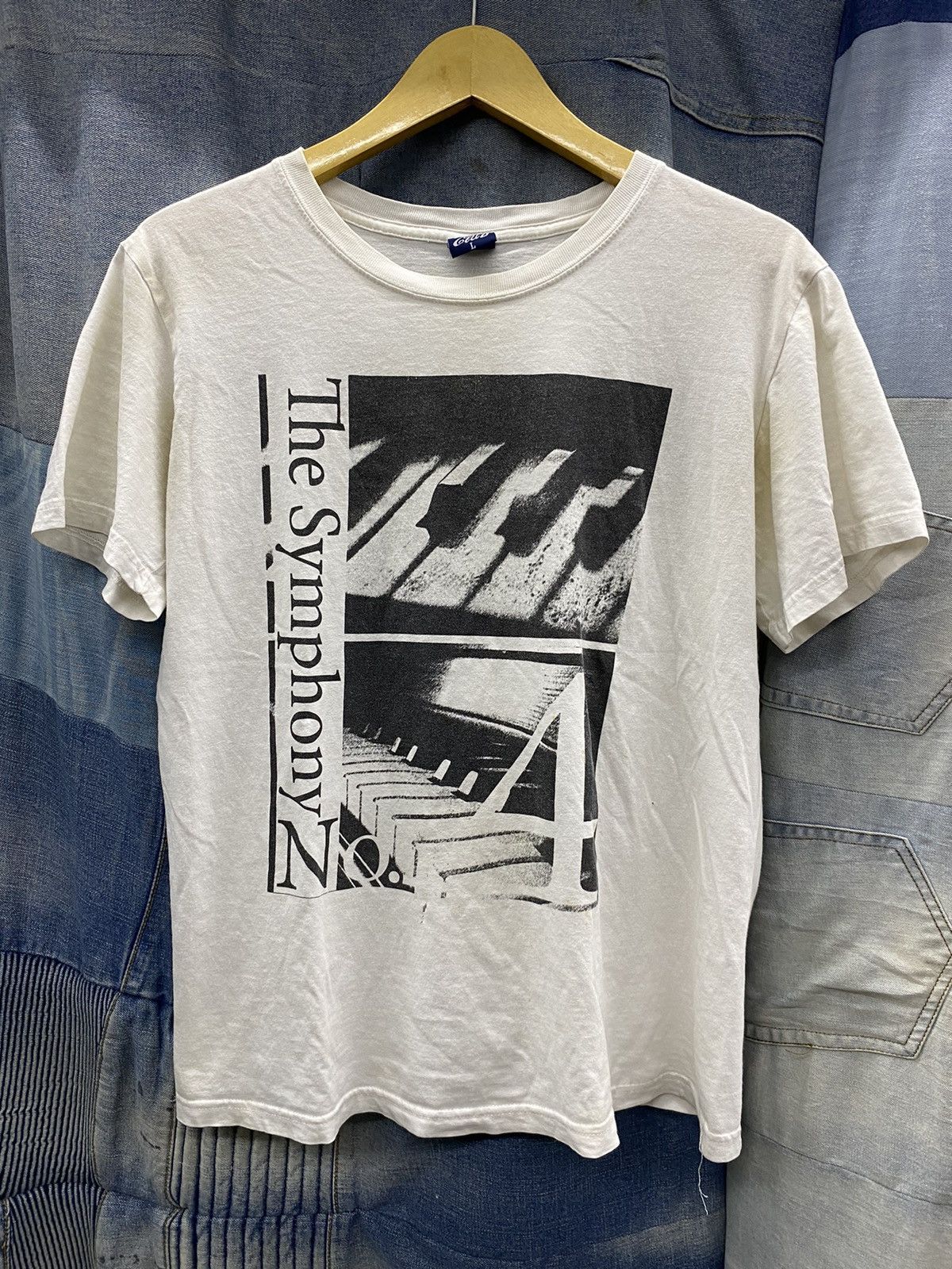 Le Grande Bleu (L.G.B.) Bedrock x L.G.B white t-shirt undercover