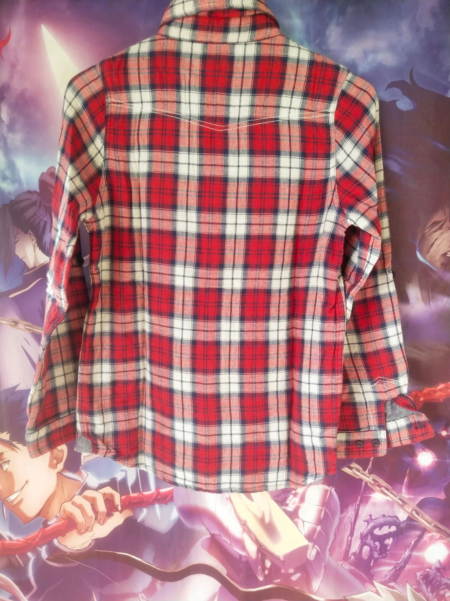 Beams Plus Vintage Beams Heart Red Plain Woman Flanel Shirt Size S / US 4 / IT 40 - 3 Thumbnail