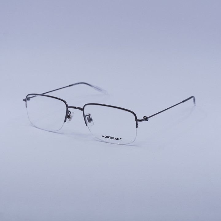 Montblanc Montblanc MB0084OK 004 Eyeglasses Dark Ruthenium 55mm Size ONE SIZE - 7 Thumbnail