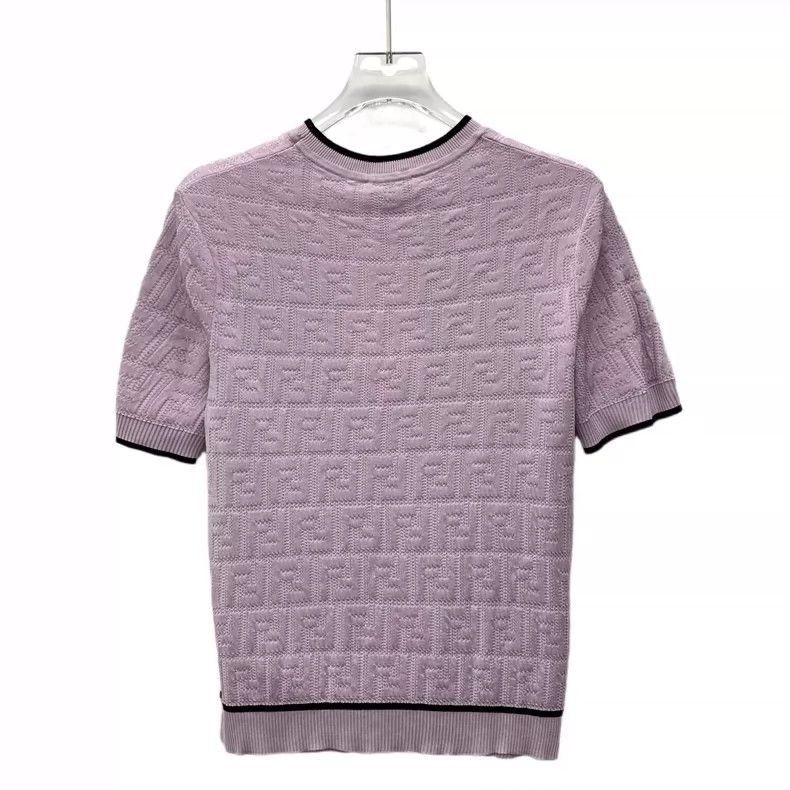 Fendi Fendi California Sky Purple Logo Knit Top Size S / US 4 / IT 40 - 2 Thumbnail