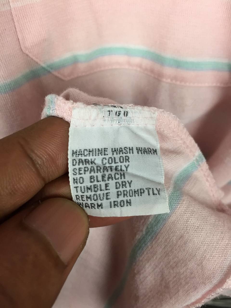 Christian Dior Monsieur Vtg Christian Dior Pastel Striped Cotton Poly Polo Shirt Size US XL / EU 56 / 4 - 12 Thumbnail