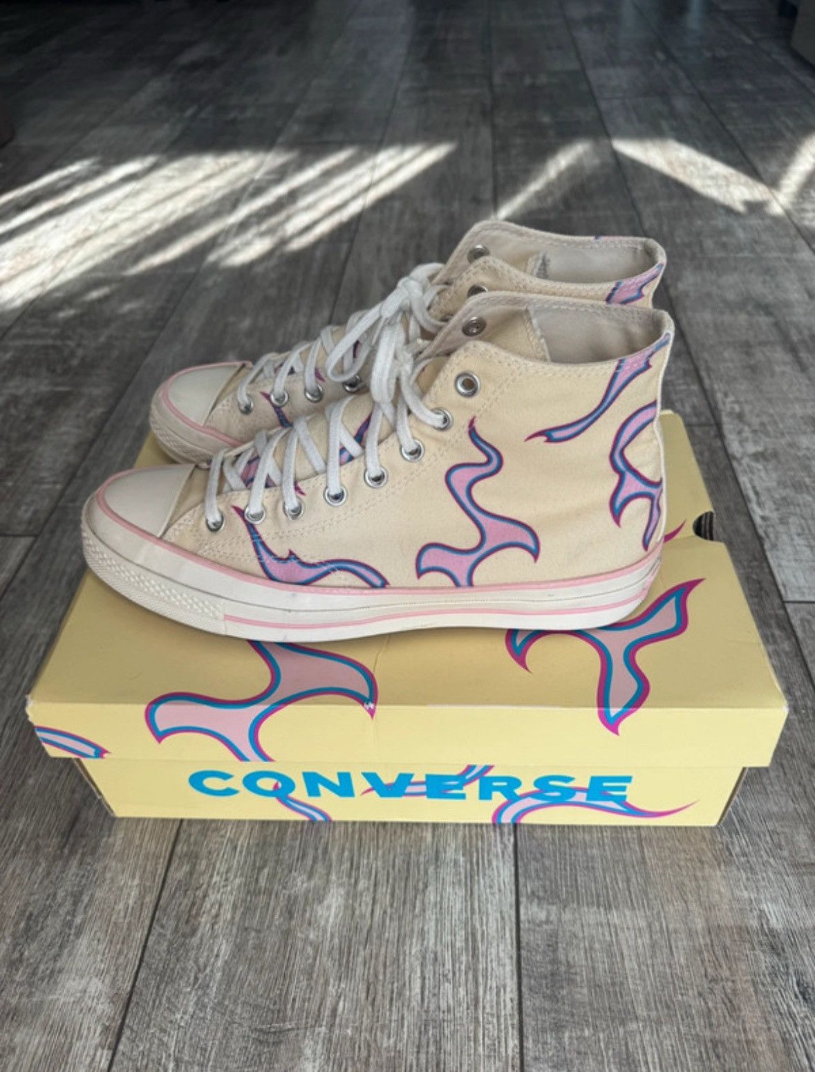 Converse × Golf Wang Converse X Golf Le Fleur Yellow Flame Size US 9.5 / EU 42-43 - 3 Thumbnail