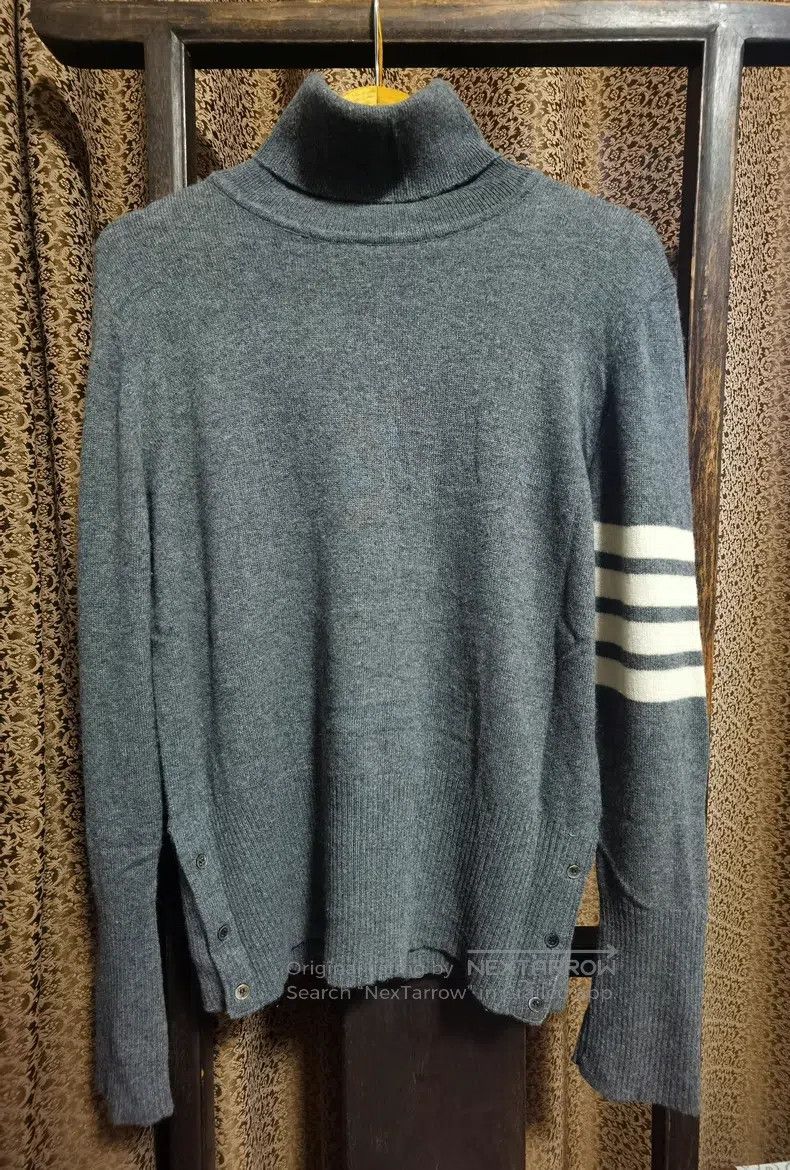 Thom Browne Thom Browne Gray Cashmere Crewneck Sweater Size US XL / EU 56 / 4 - 1 Thumbnail
