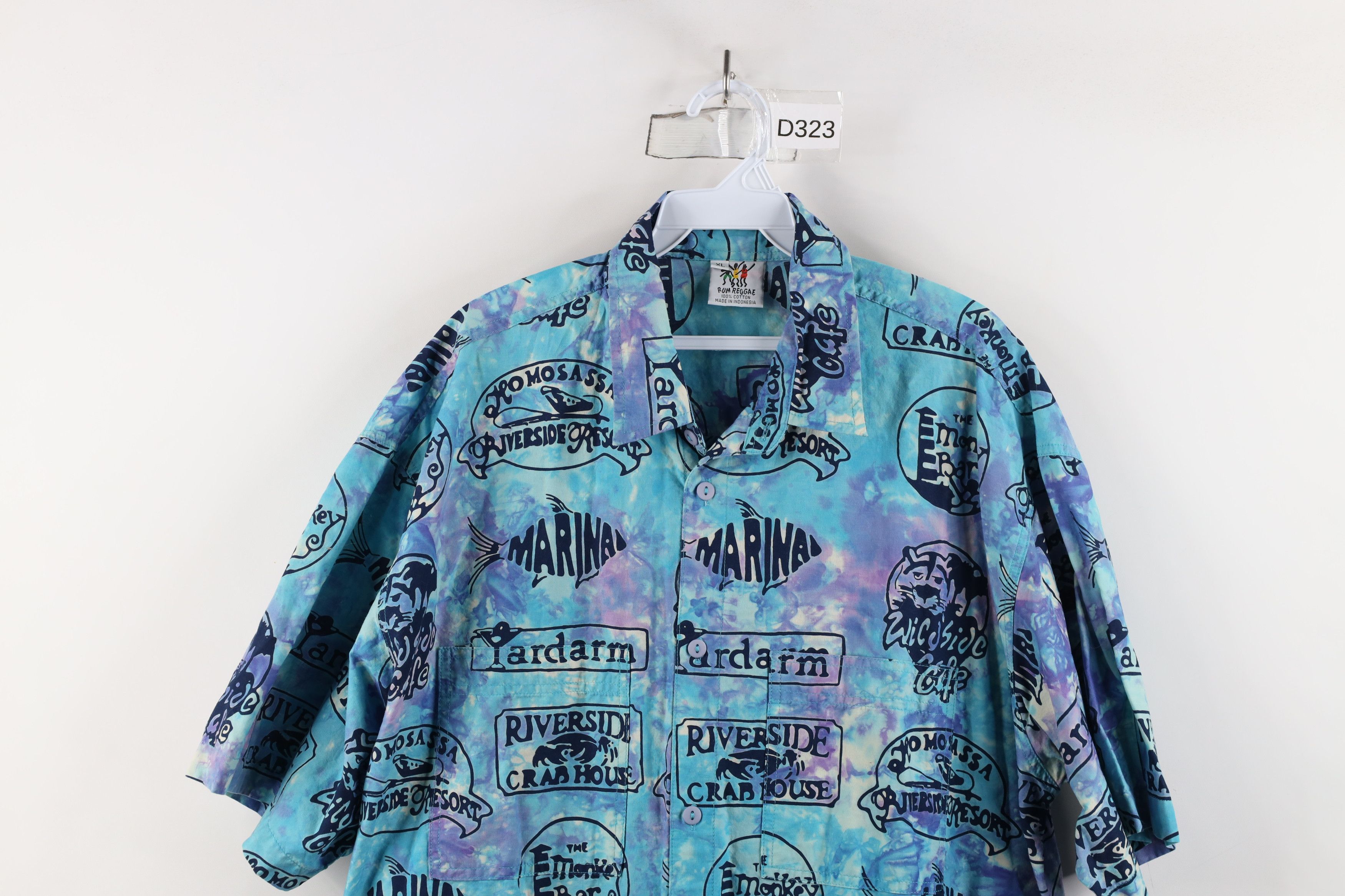 Vintage Vintage Streetwear All Over Print Hawaiian Luau Button Shirt Size US XL / EU 56 / 4 - 2 Thumbnail