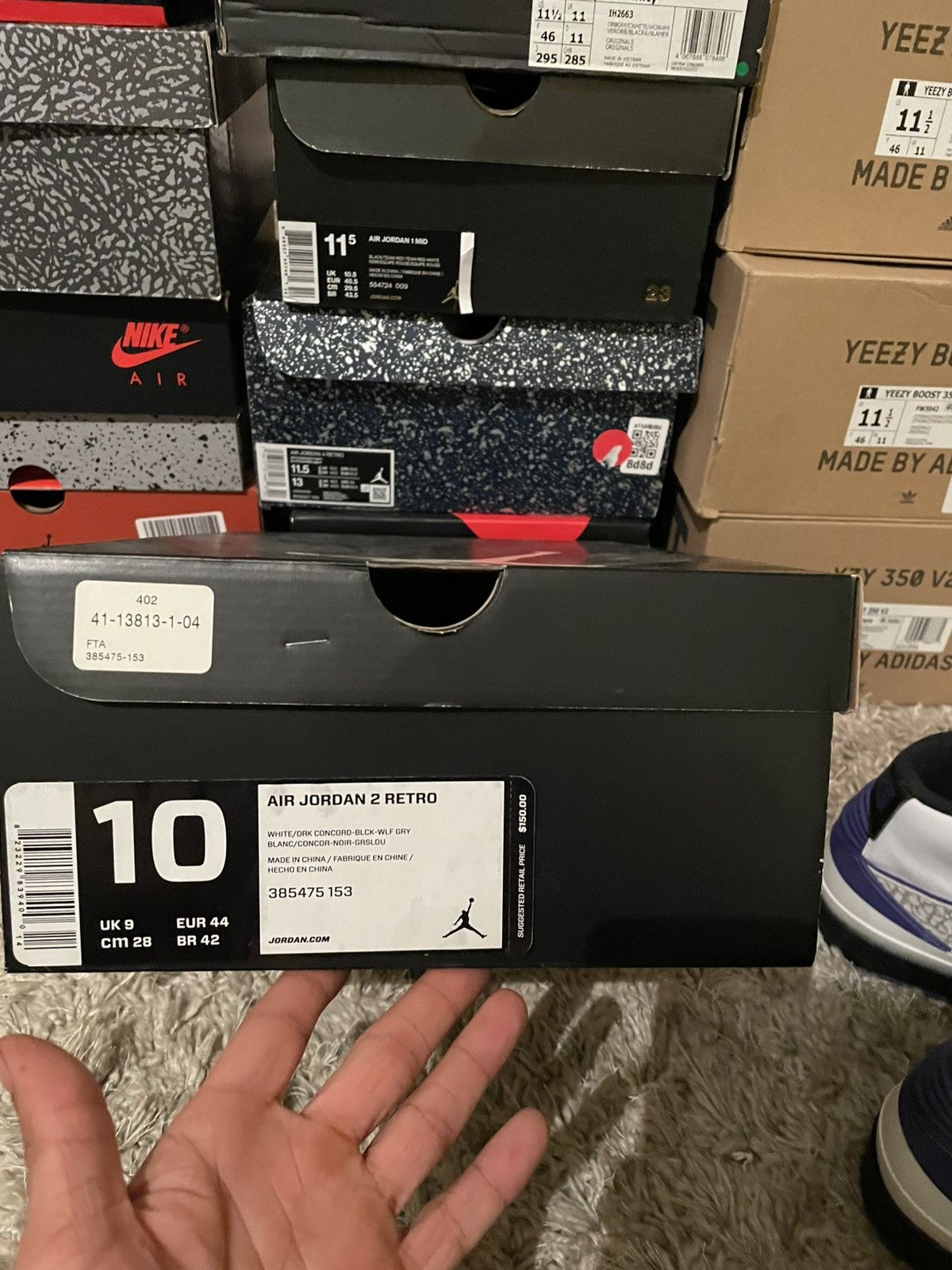 Jordan Brand Jordan 2 Concord Size US 10 / EU 43 - 11 Thumbnail