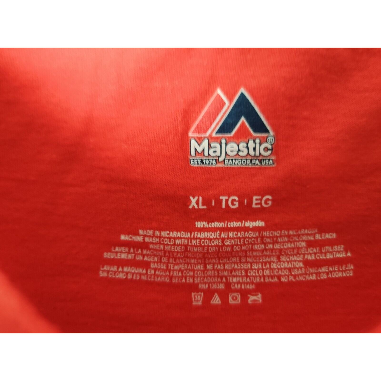 Majestic Washington Nationals Shirt Adult Mens XL 2019 Post Season Size US XL / EU 56 / 4 - 5 Thumbnail