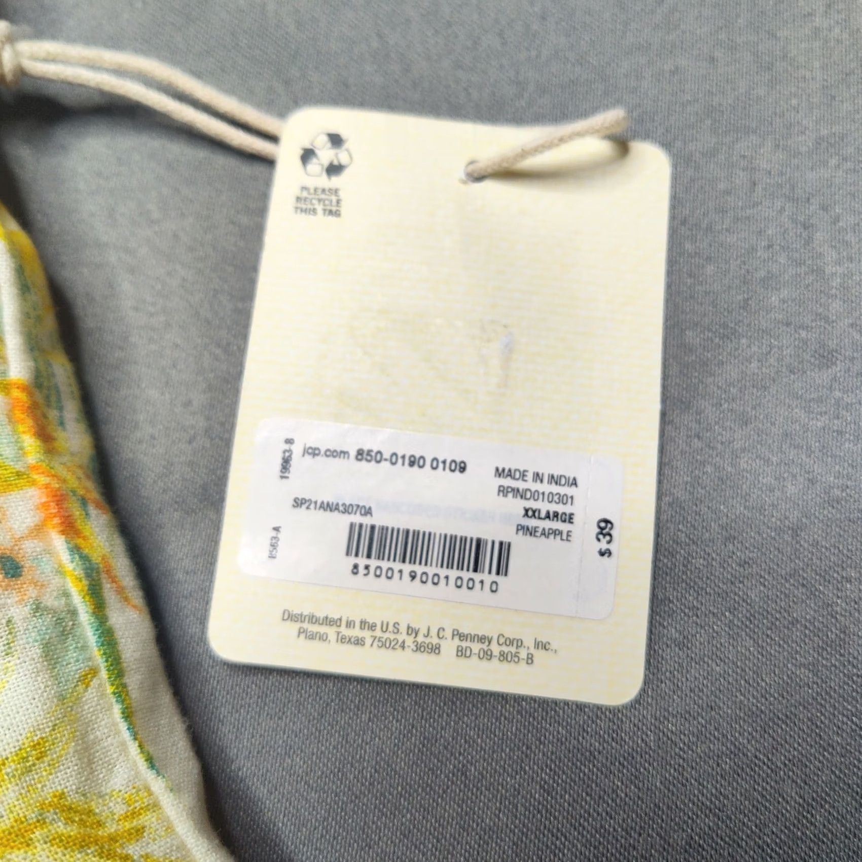 Vintage ANA Women 2XL Allover Pineapple Print Rayon Linen Blend Pull-On Shorts NEW Size 40" / US 18 - 6 Thumbnail